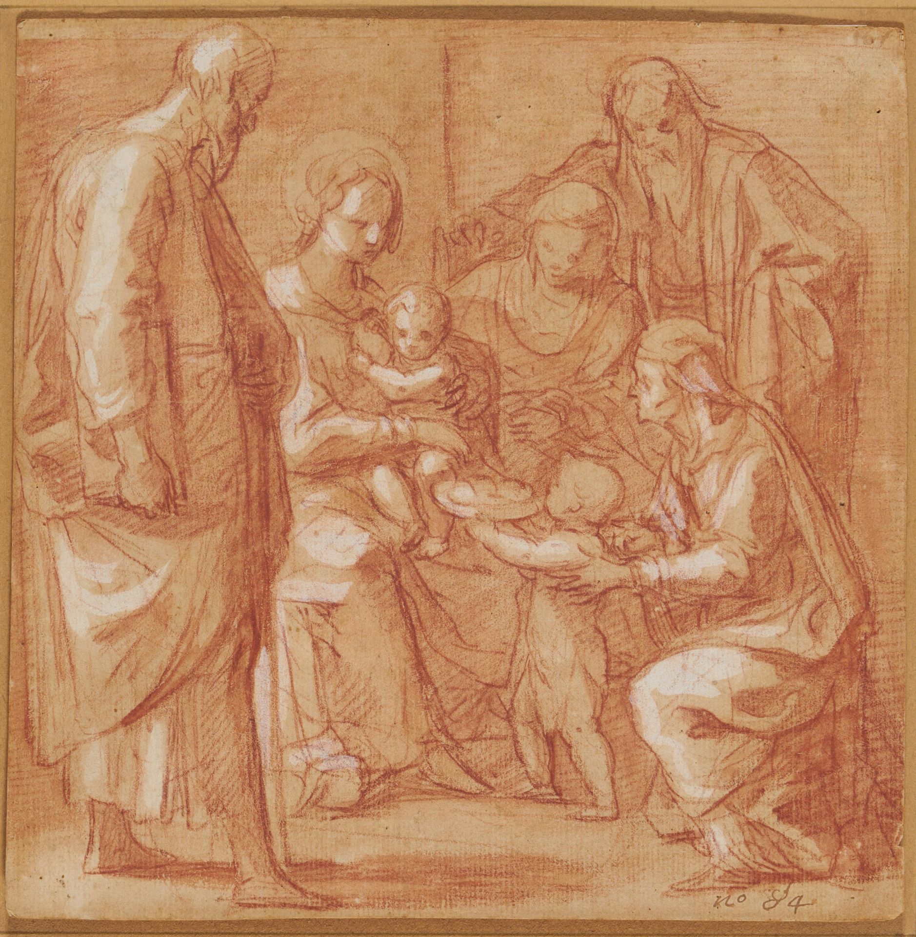 Tuscan School: Holy Family with Saints - Image 2 of 4