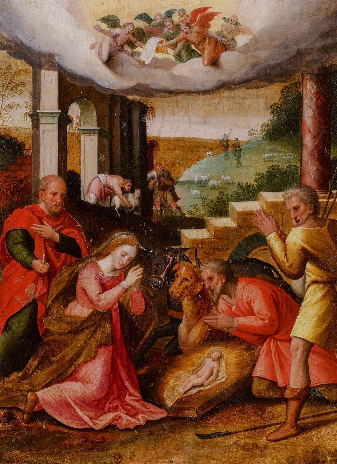 Flemish School: Adoration of the Shepherds