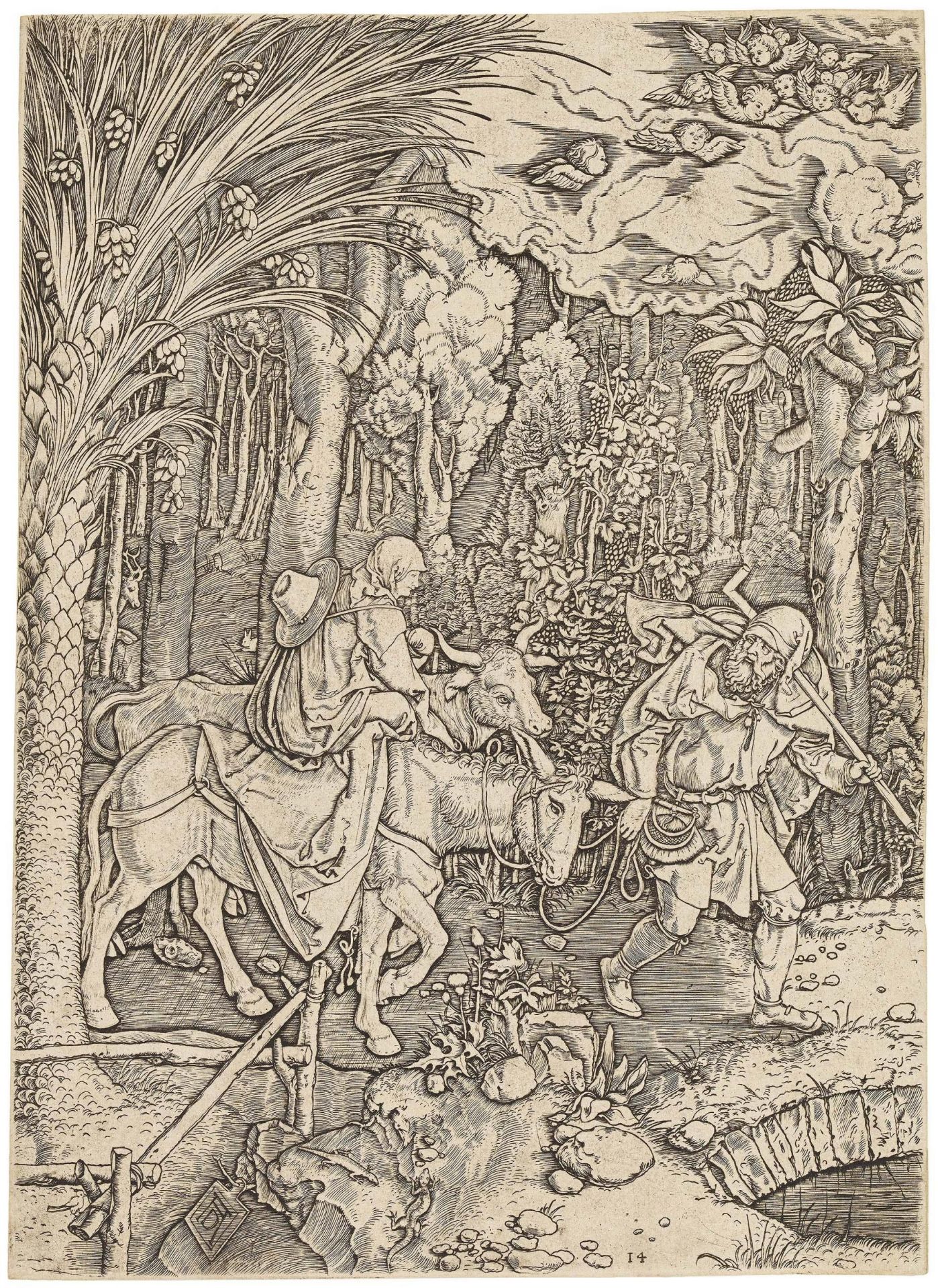 Marcantonio Raimondi ca. 1480 Molinella - 1534 Bologna: Life of the Virgin - Image 2 of 20
