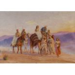 Otto Pilny: Karavane mit Sklavinnen in der Wüste
