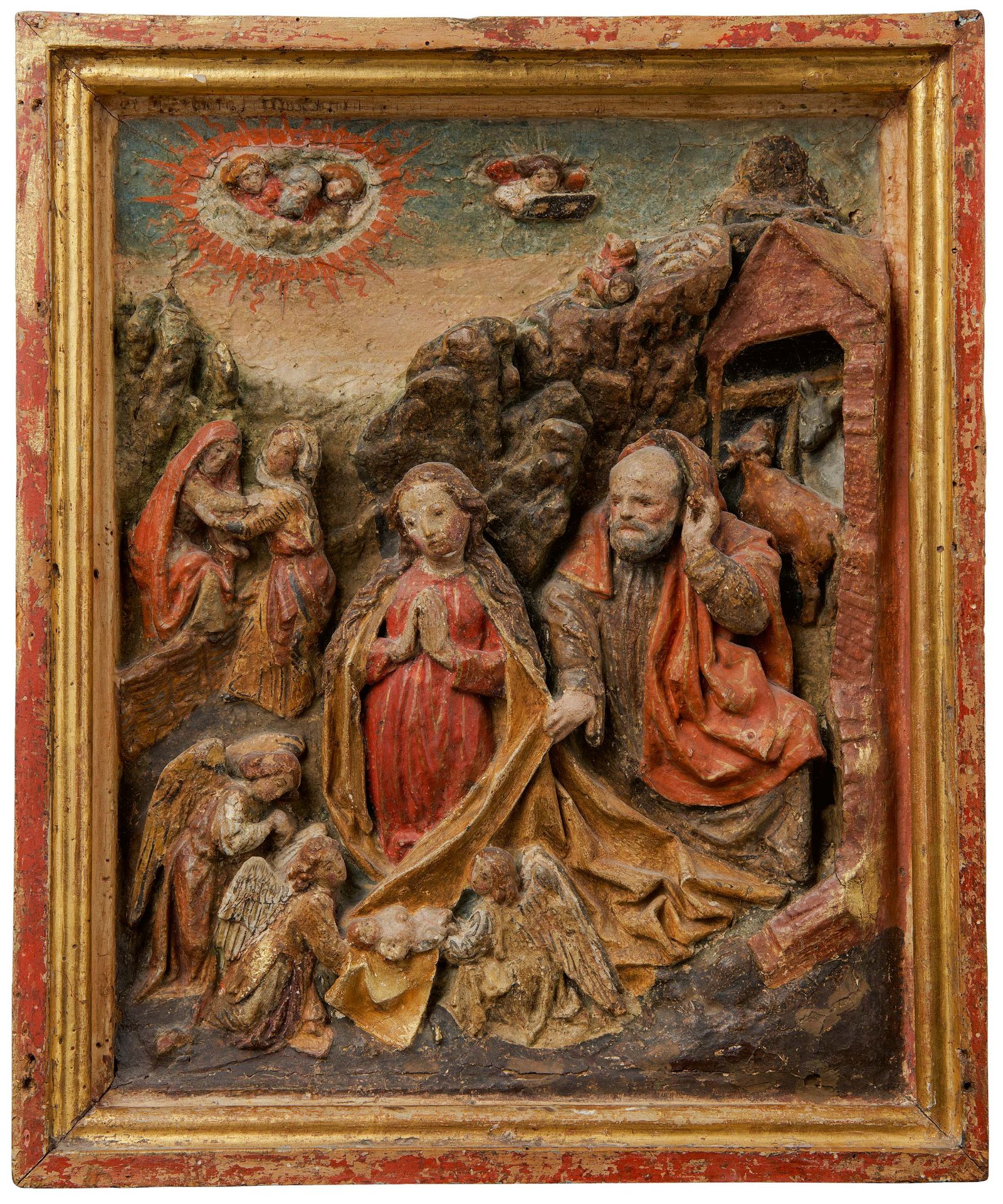 German School: Relief with The Visitation and Nativity