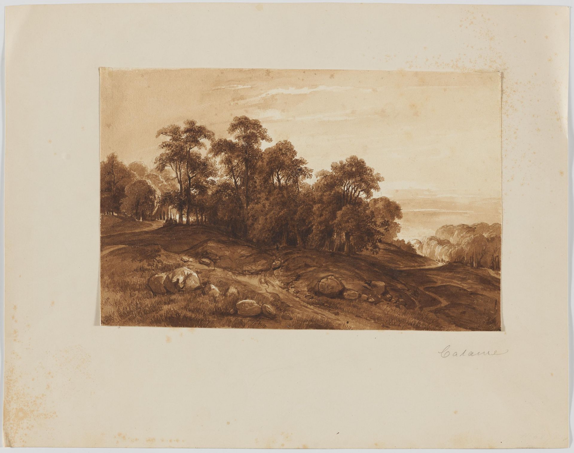 Alexandre Calame 1810 Vevey - 1864 Menton: Wooded Landscape - Image 2 of 5