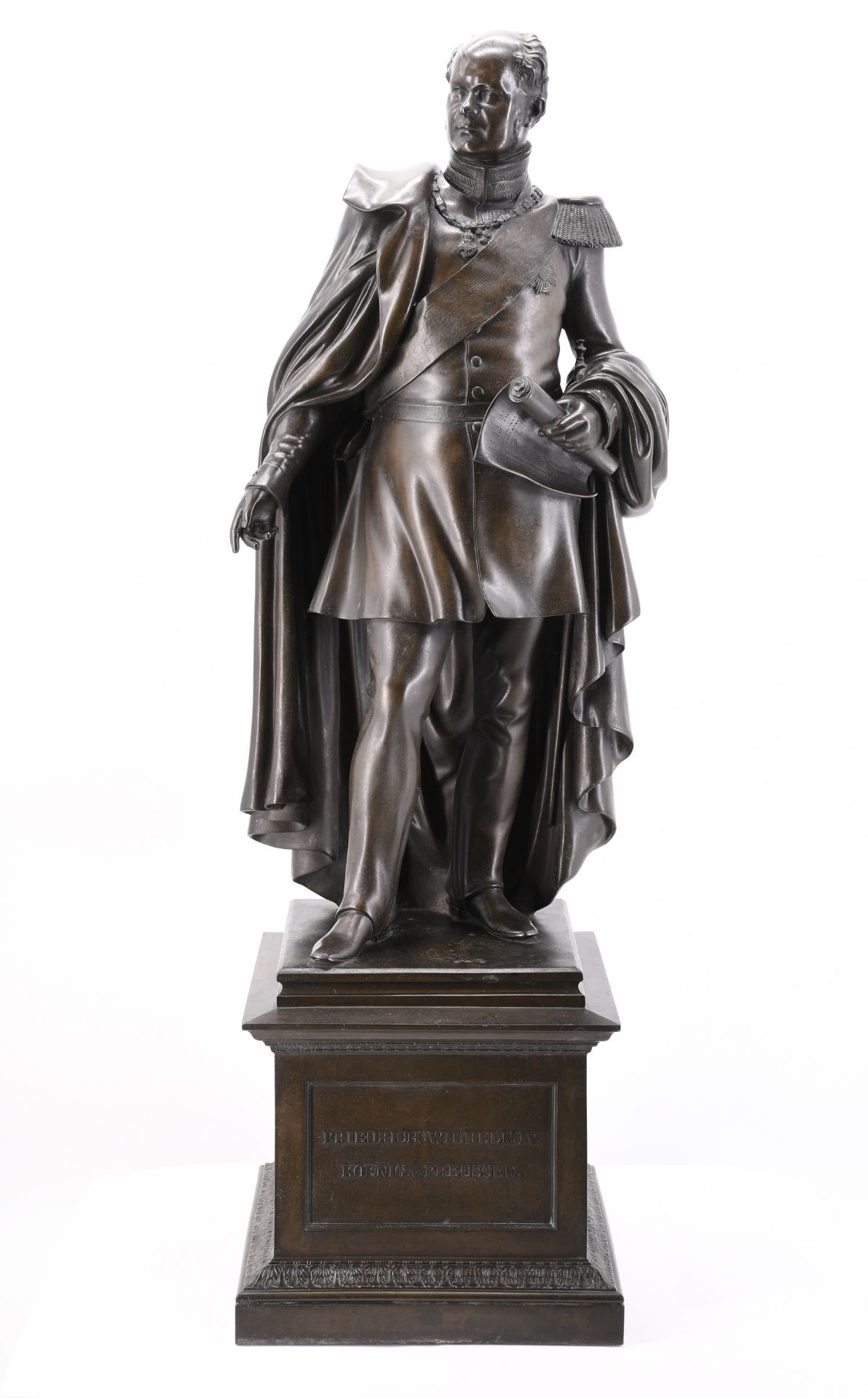 Carl Cauer 1828 Bonn - 1885 Bad Kreuznach: Statue of King Frederick William IV of Prussia - Image 5 of 12