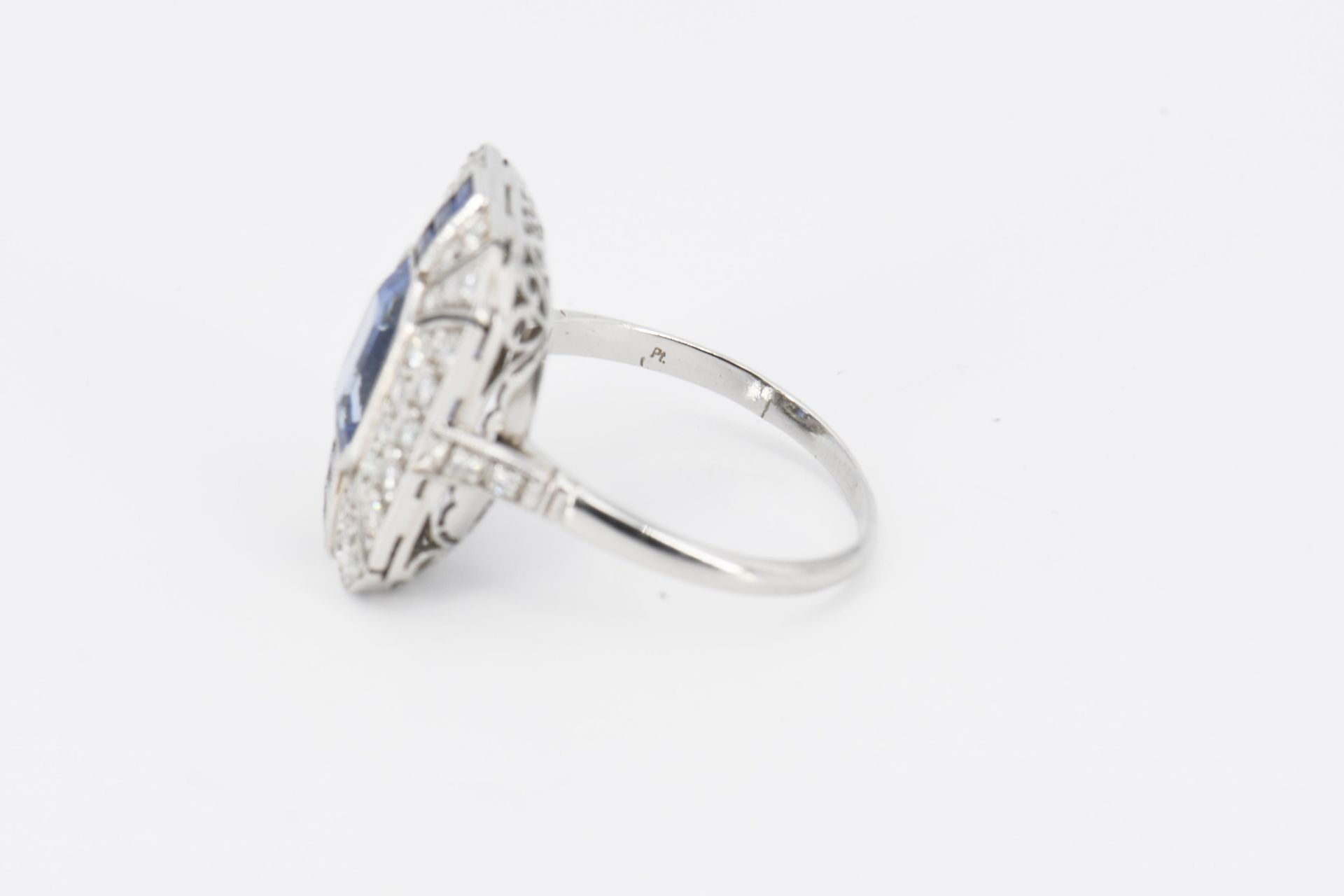 Saphir-Diamant-Ring - Bild 5 aus 6