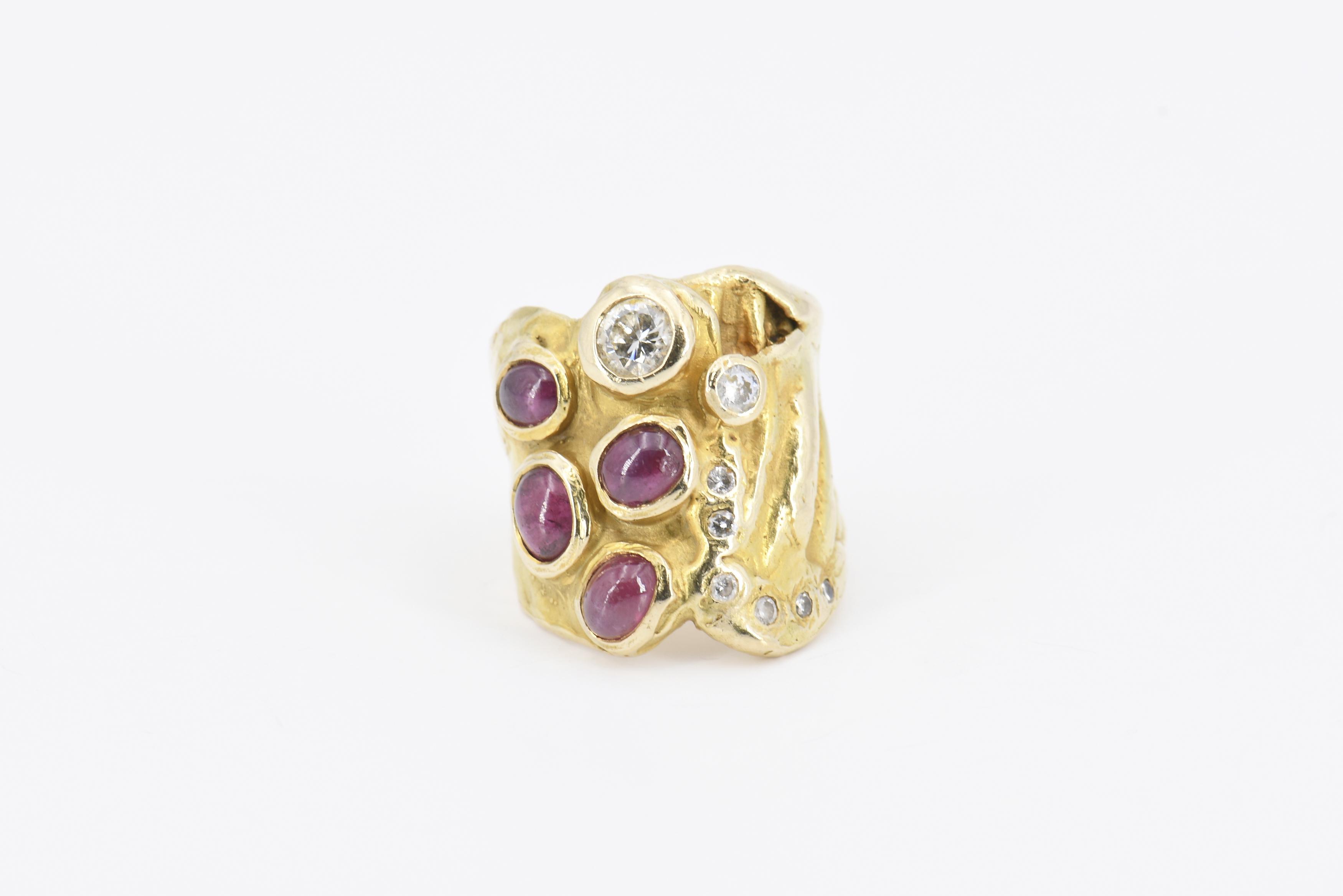 Diamond-Ruby-Ring - Image 2 of 6