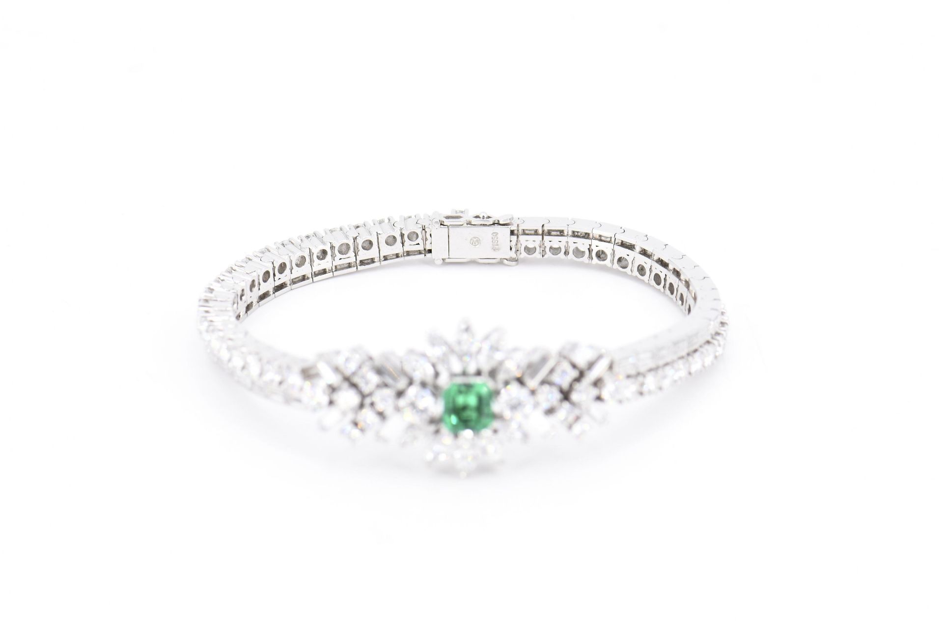 Smaragd-Diamant-Armband - Bild 6 aus 6
