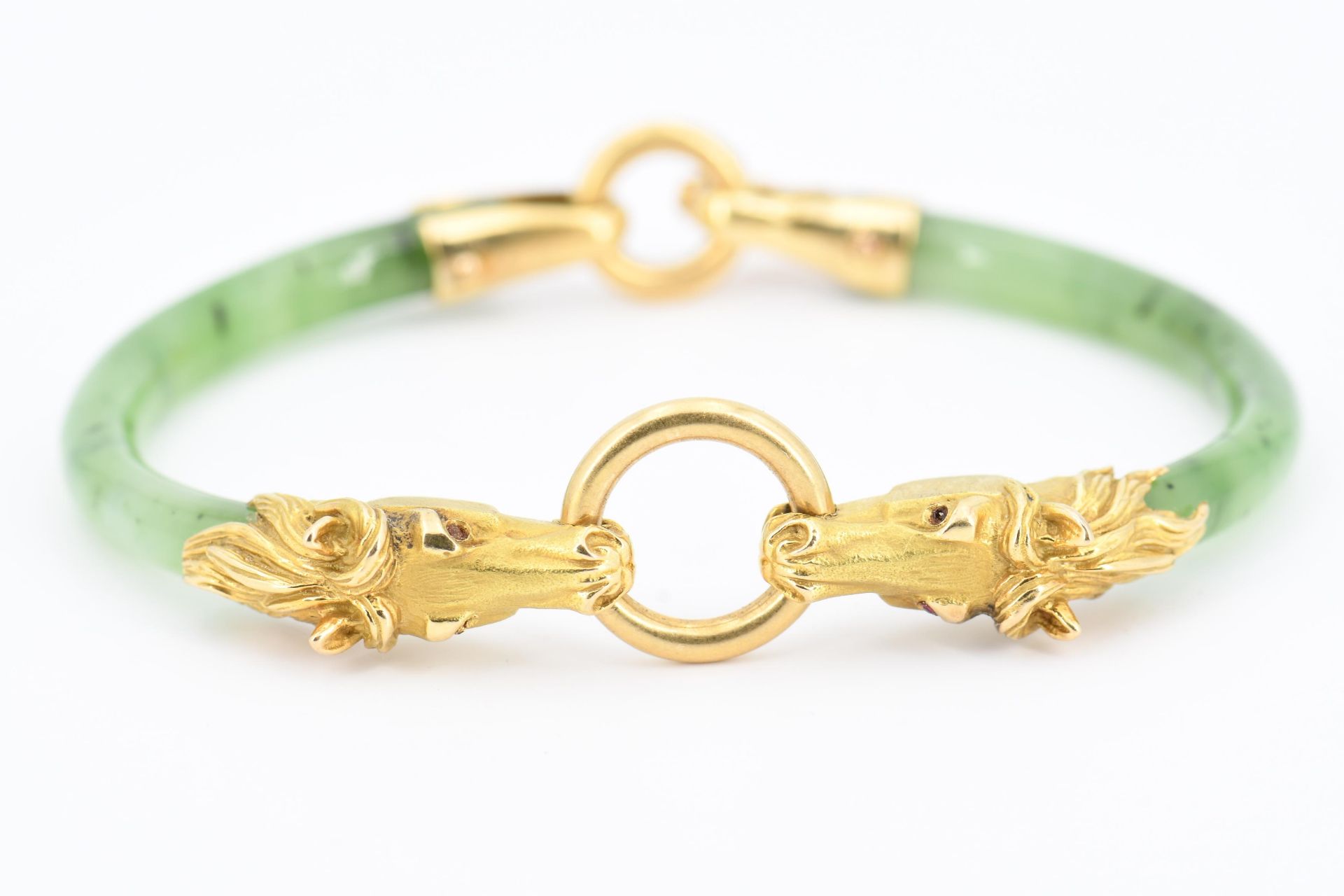 Jade-Bangle with Horse Motif - Image 2 of 6