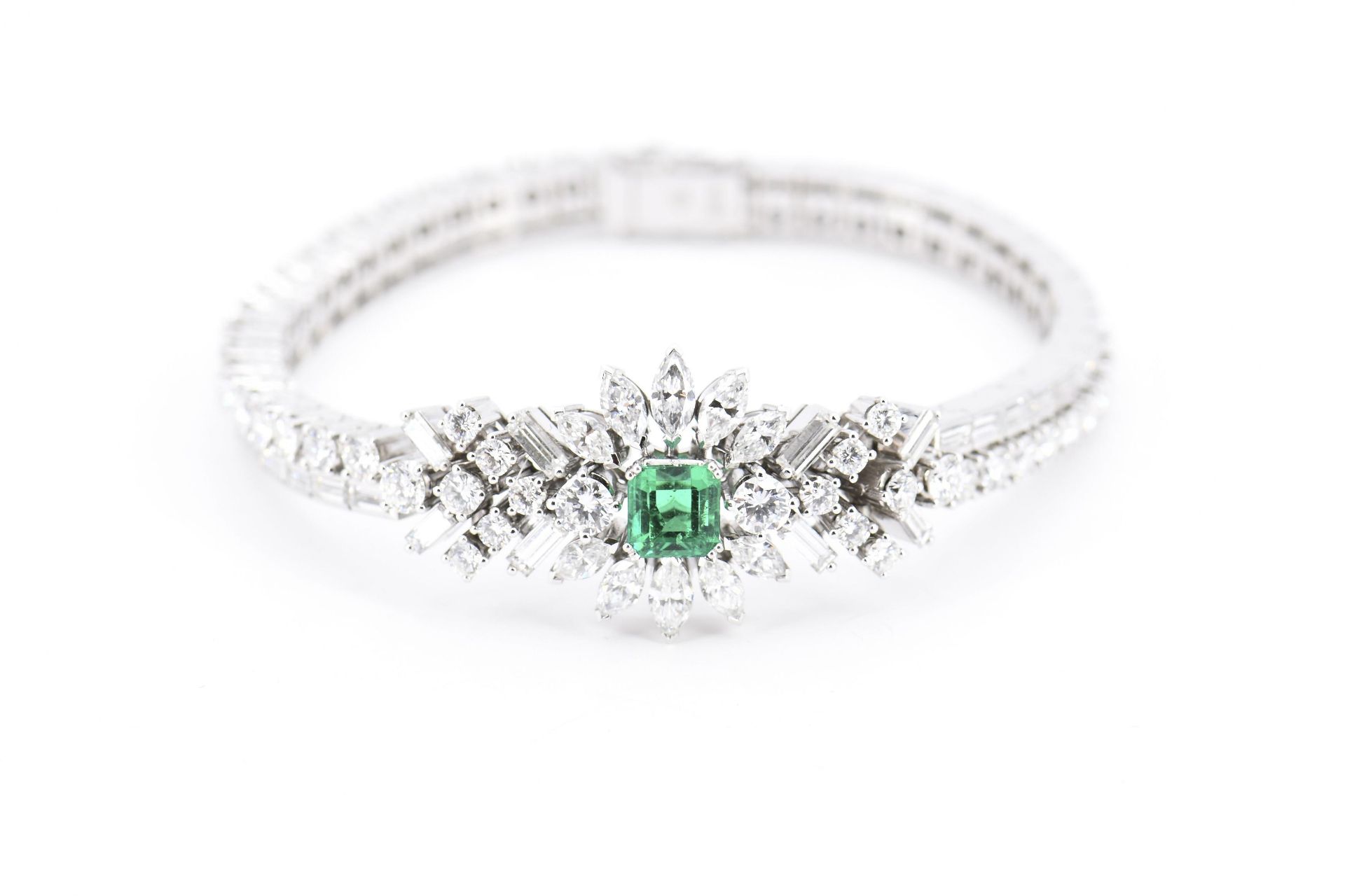 Smaragd-Diamant-Armband - Bild 2 aus 6