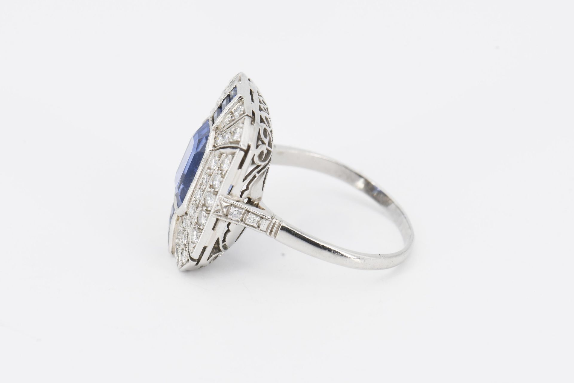 Saphir-Diamant-Ring - Bild 3 aus 6