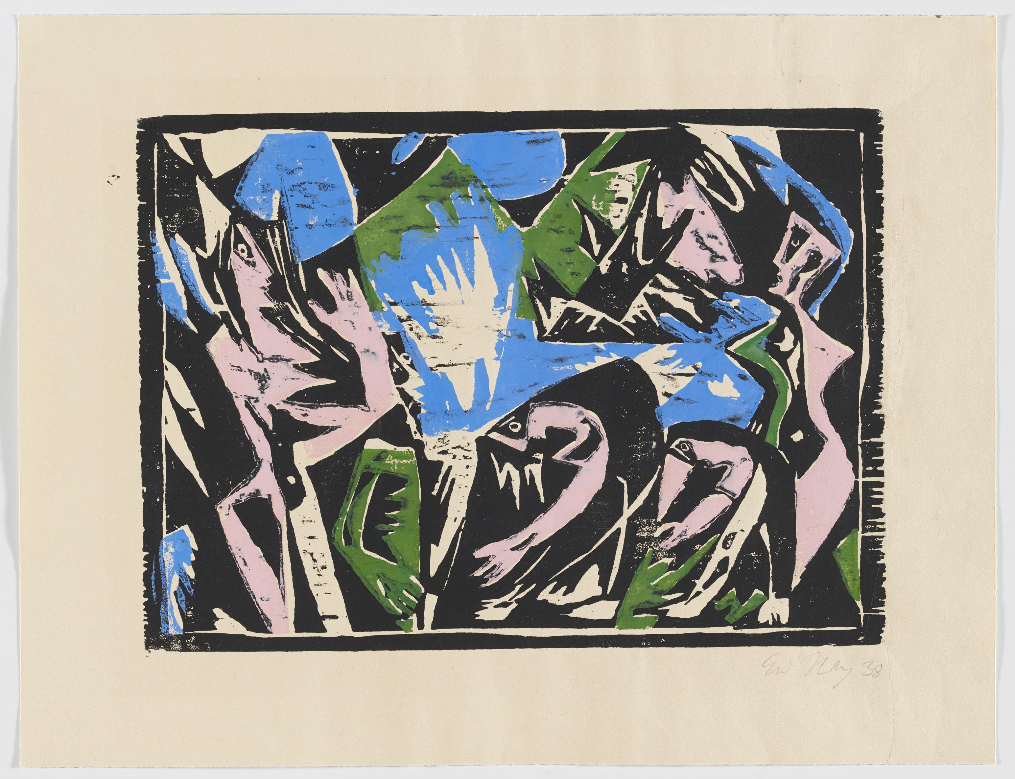 Ernst Wilhelm Nay: Fünf Badende in Lofoten - Image 2 of 4