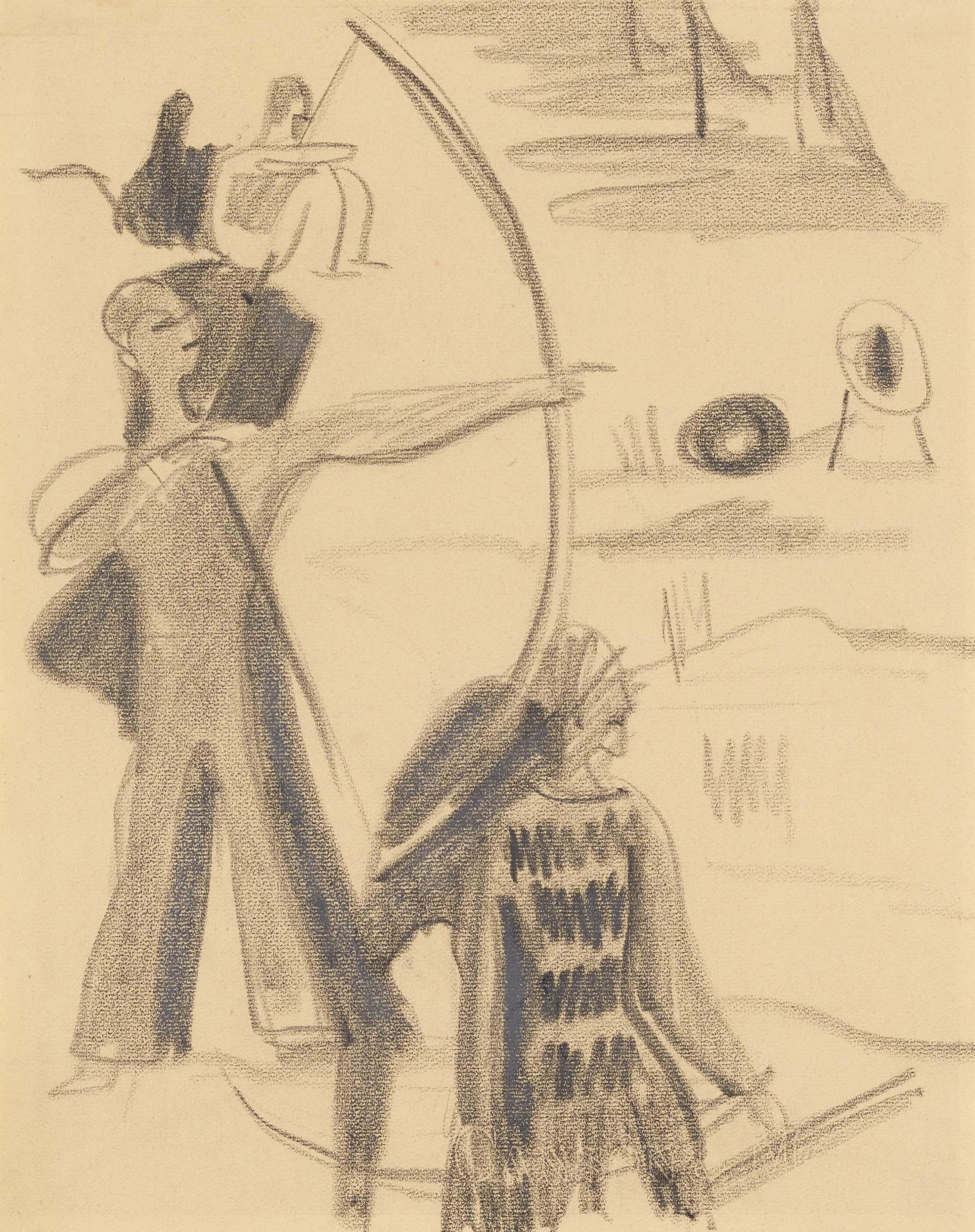 Ernst Ludwig Kirchner: Bogenschützen auf dem Wildboden