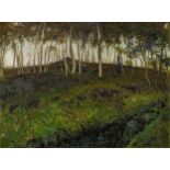 Otto Modersohn: Birkenwald am Kanal