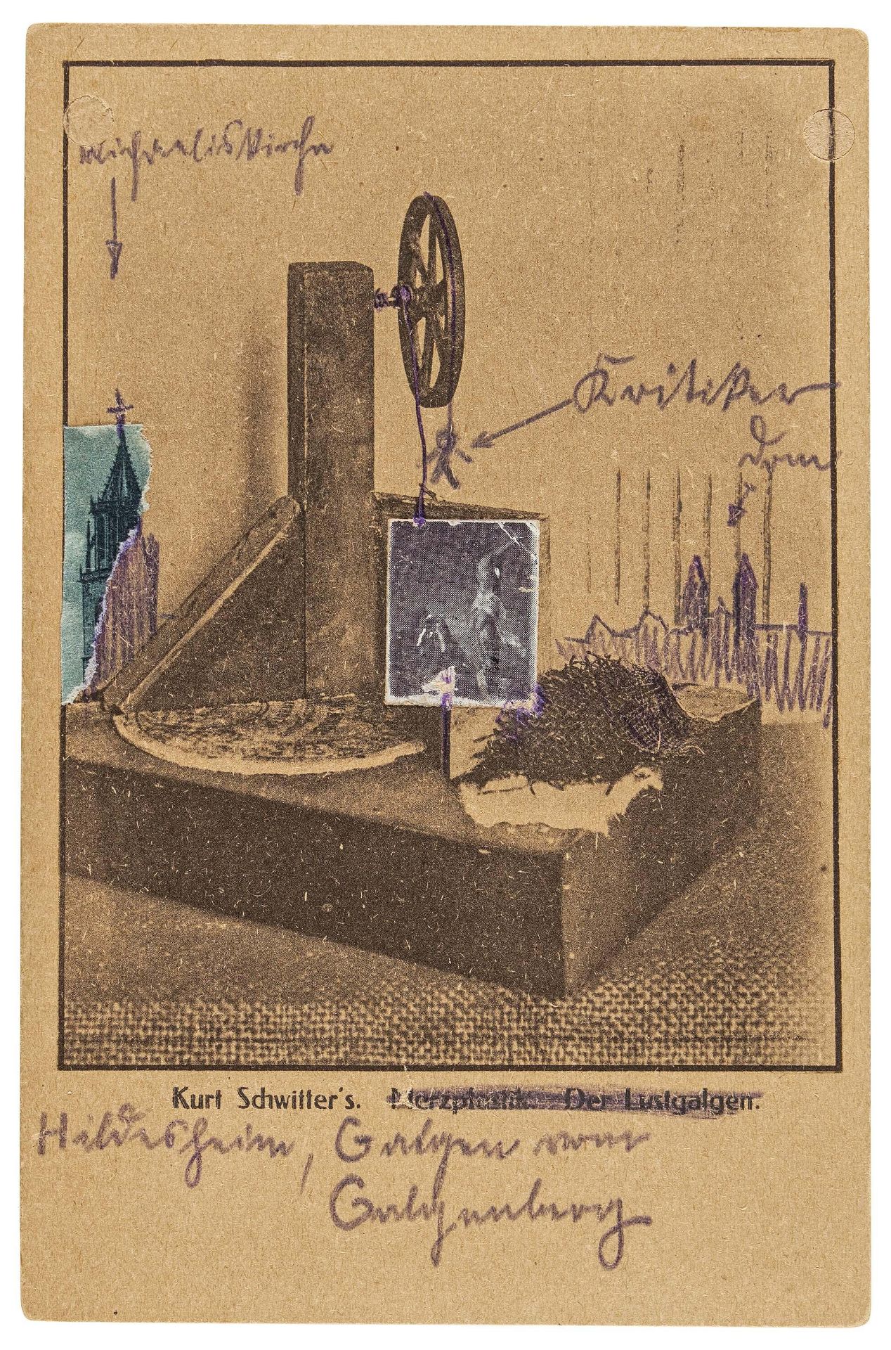 Kurt Schwitters: Kurt Schwitters Hildesheim, Galgen vom Galgenberg