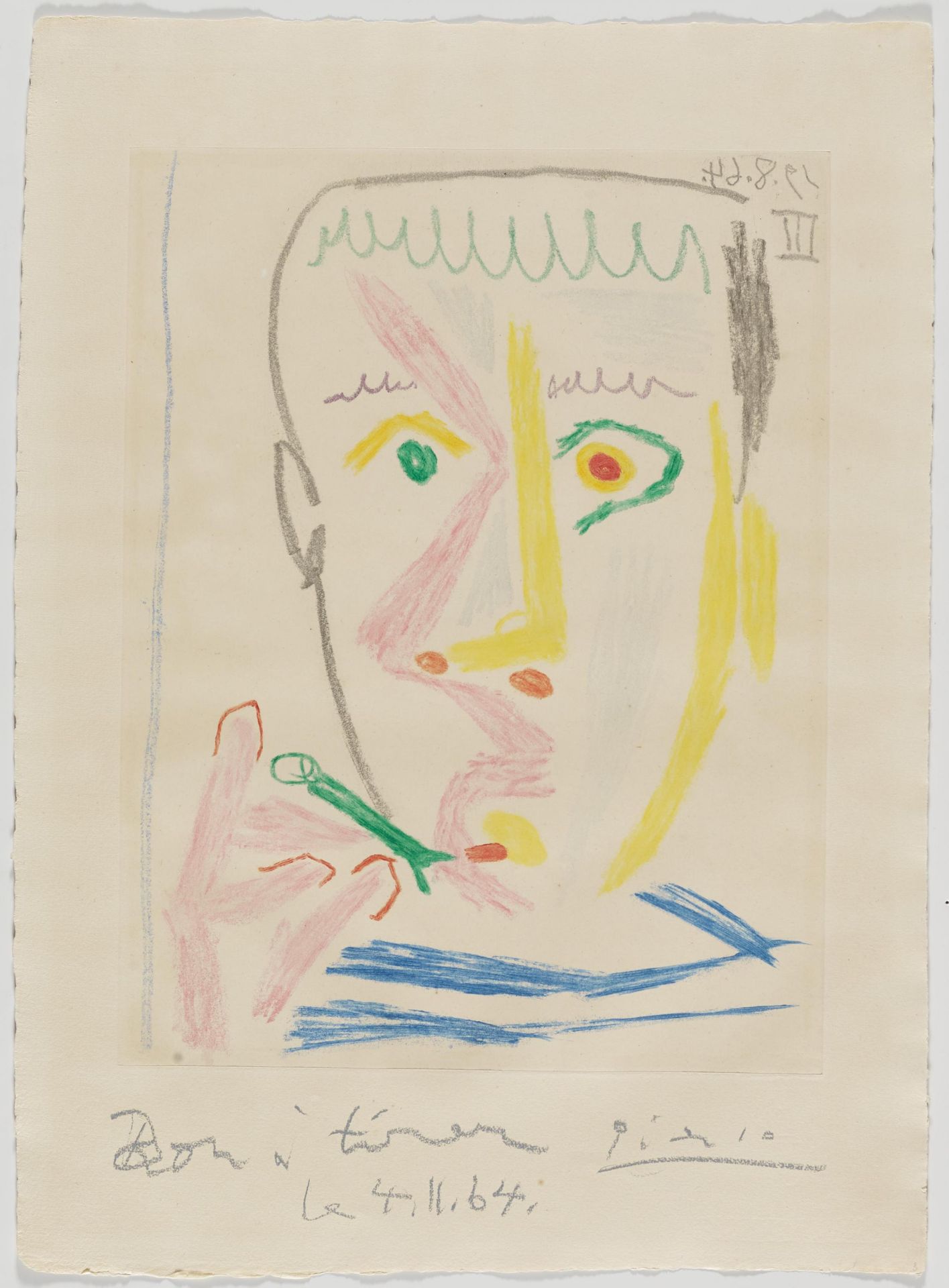 Pablo Picasso: Fumeur II - Image 2 of 3