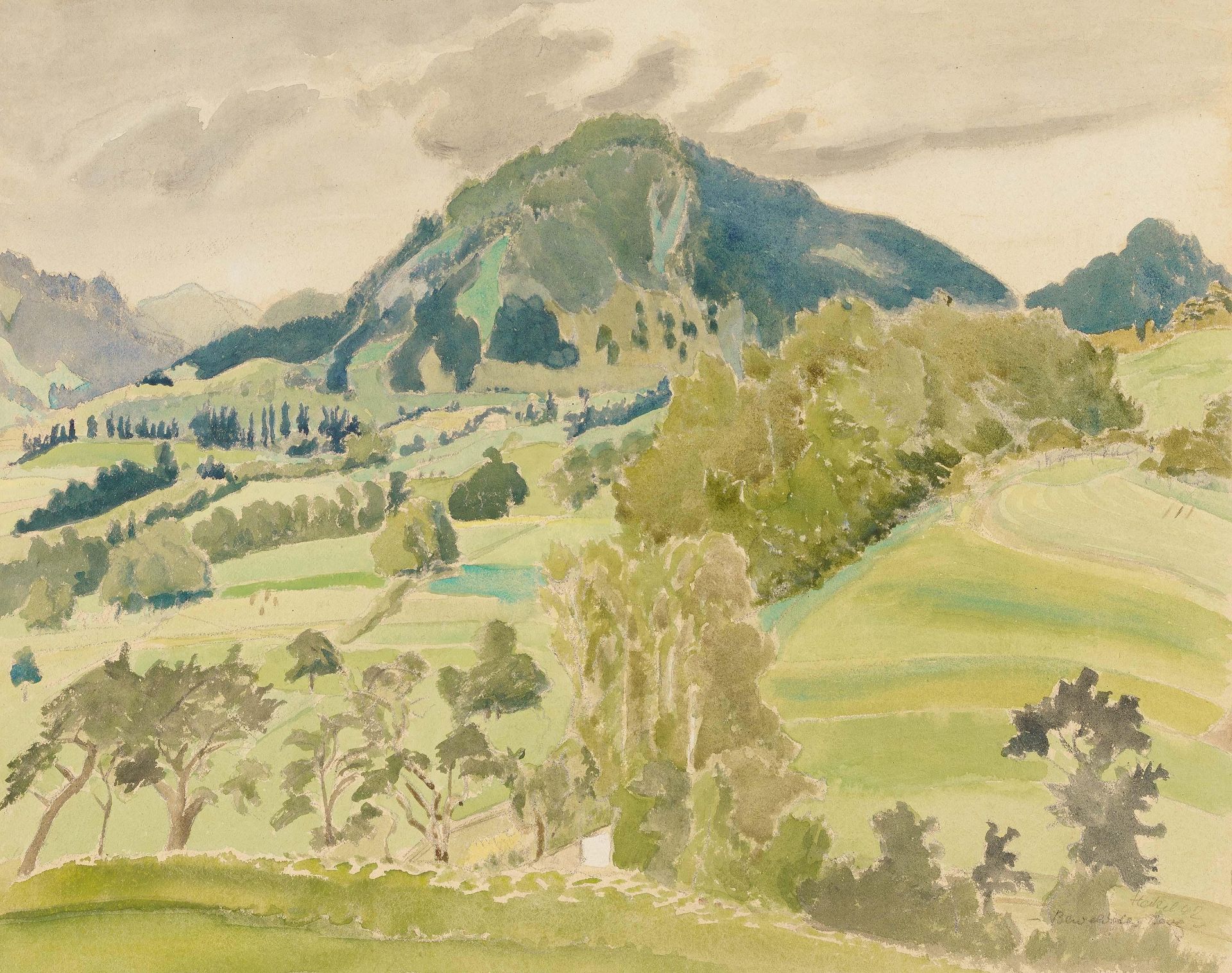 Erich Heckel: Bewaldeter Berg