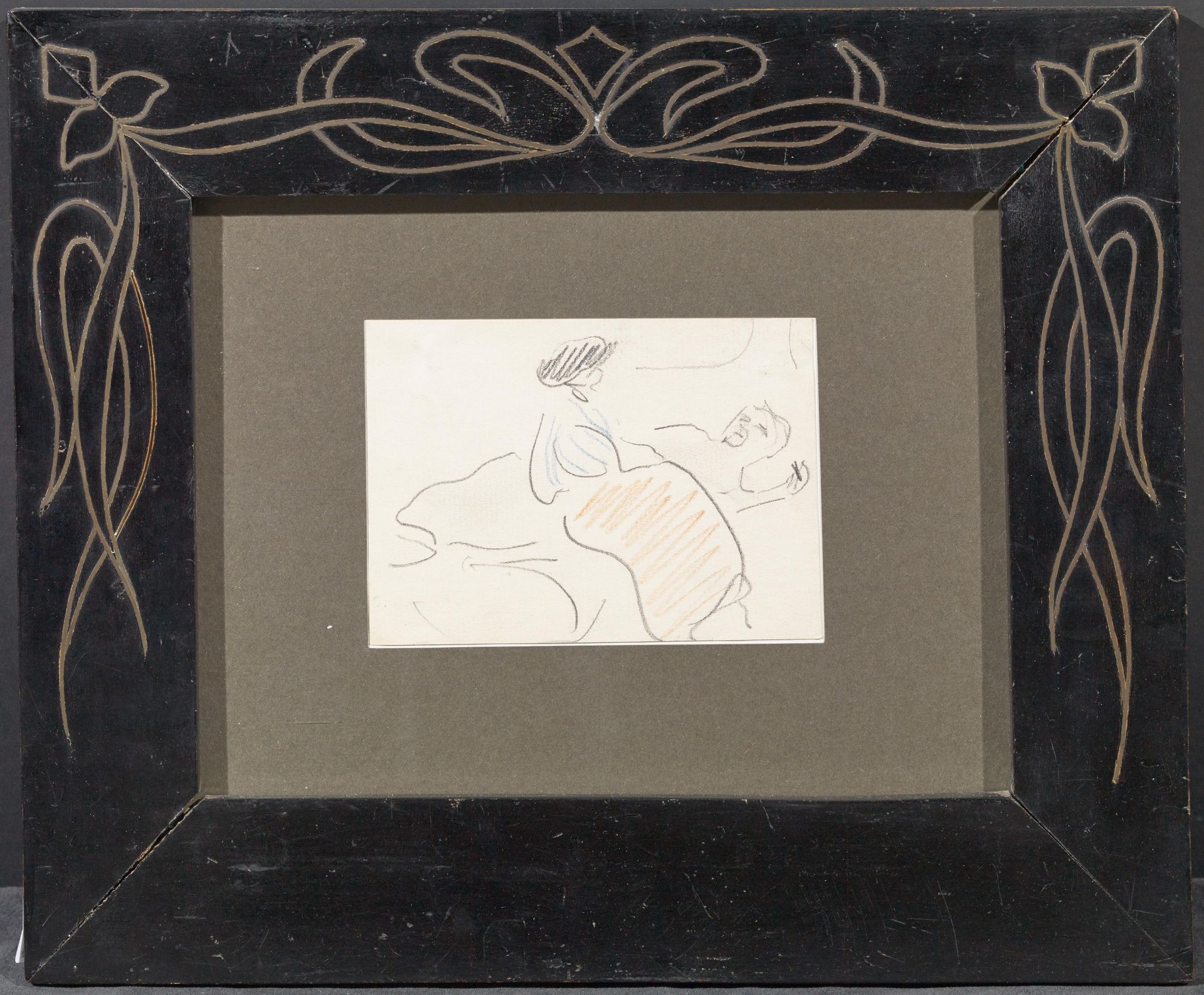 Ernst Ludwig Kirchner: Liegender Mann und Sitzende im Roten Rock - Image 2 of 4