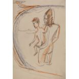 Ernst Ludwig Kirchner: Frau und Kind am Meeresstrand von Fehmarn