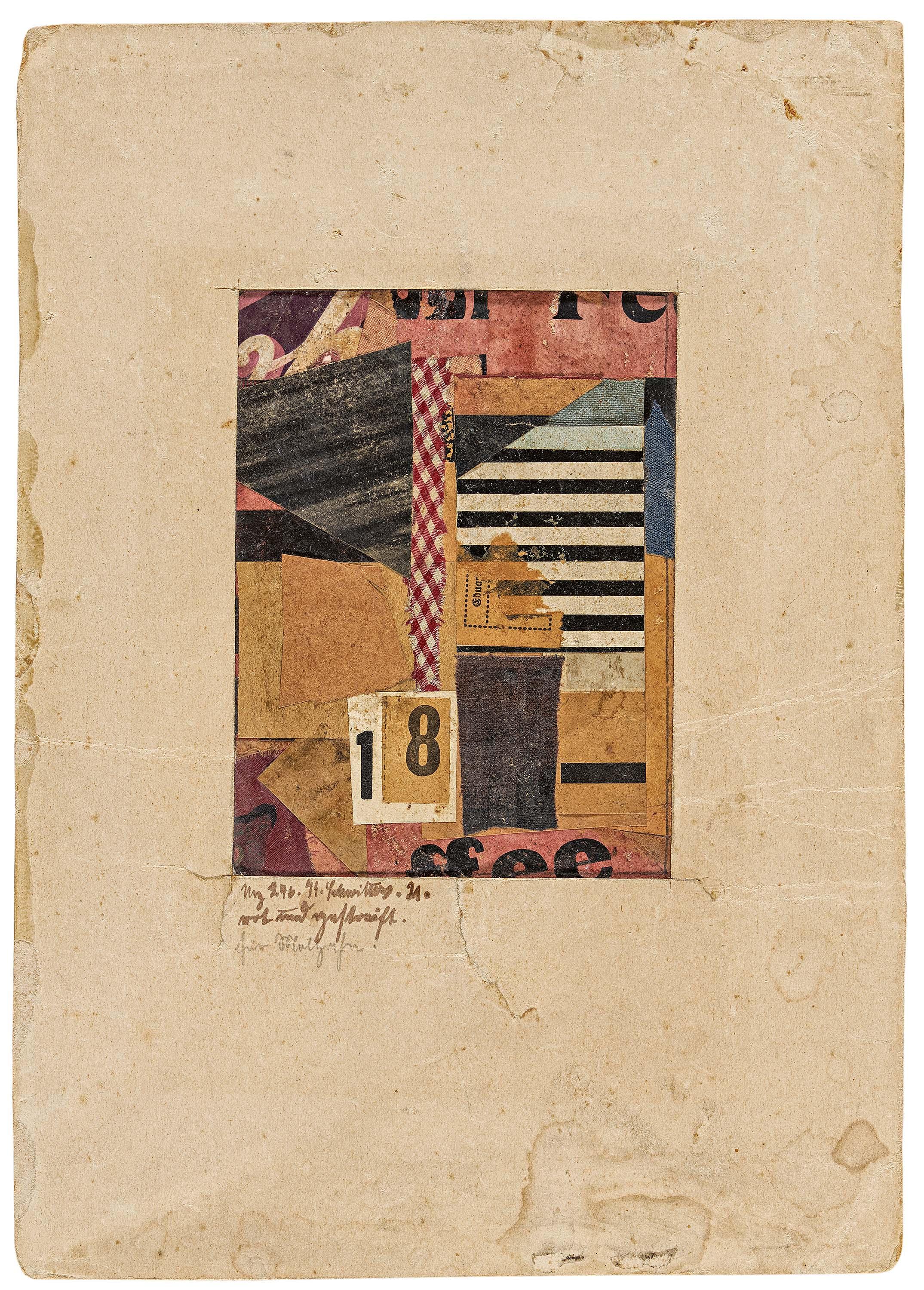 Kurt Schwitters: Mz 246. rot und gestreift - Image 3 of 4