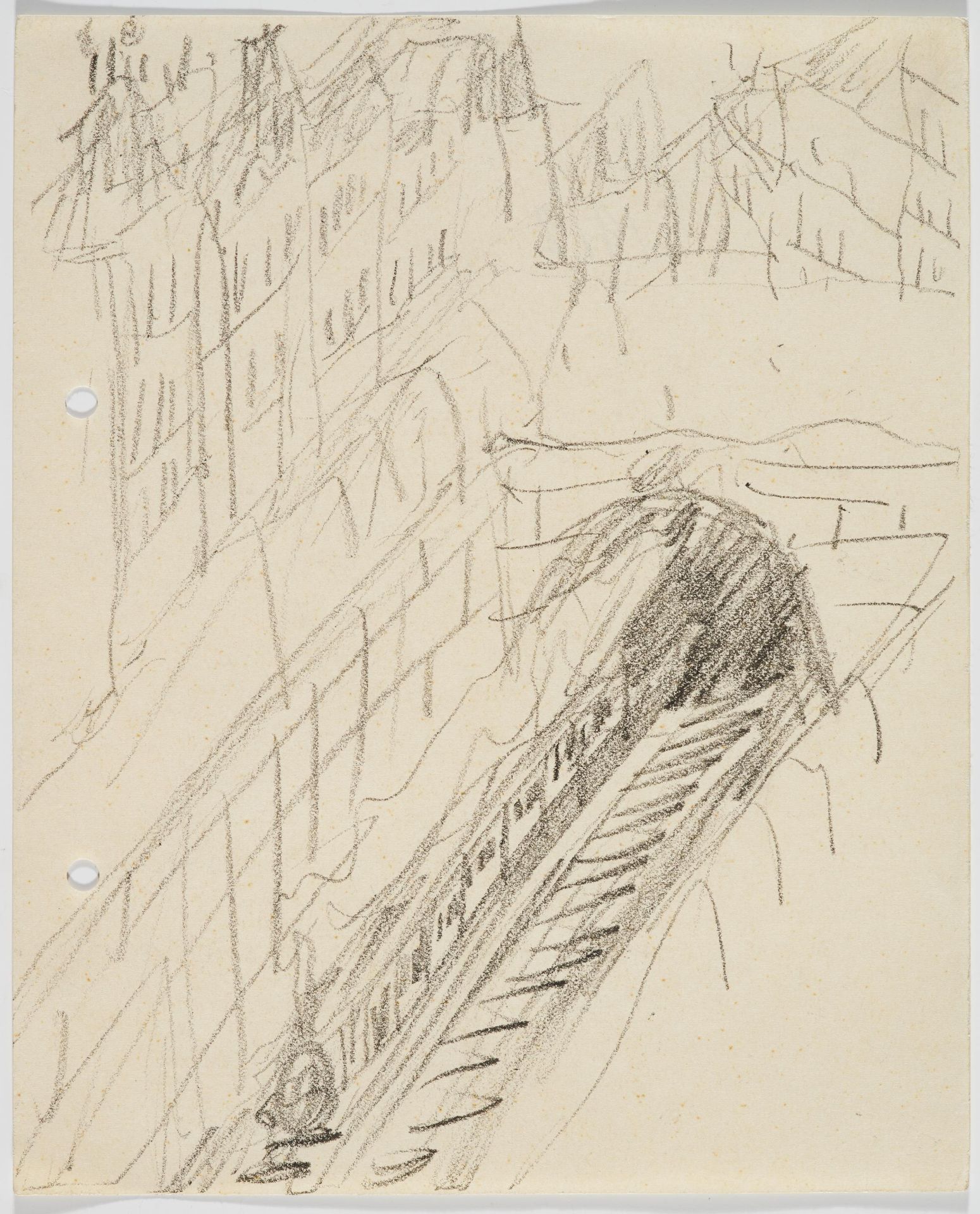 Lyonel Feininger: Tunnel in Stadtlandschaft mit durchfahrendem Zug - Image 2 of 3