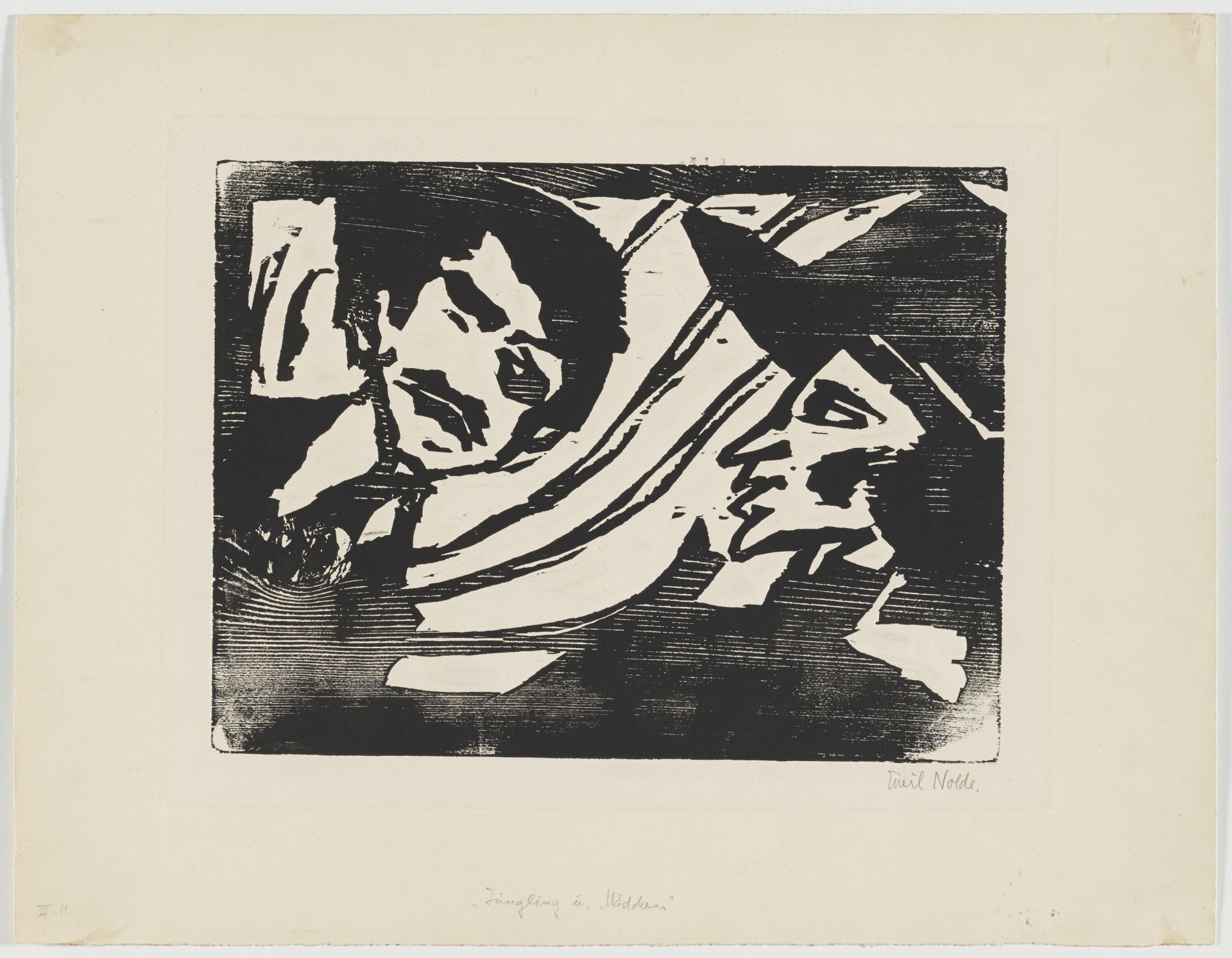 Emil Nolde: Jüngling und Mädchen - Image 2 of 4