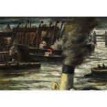 Frans Masereel: Port de Londres (fumées de rémorqueurs)