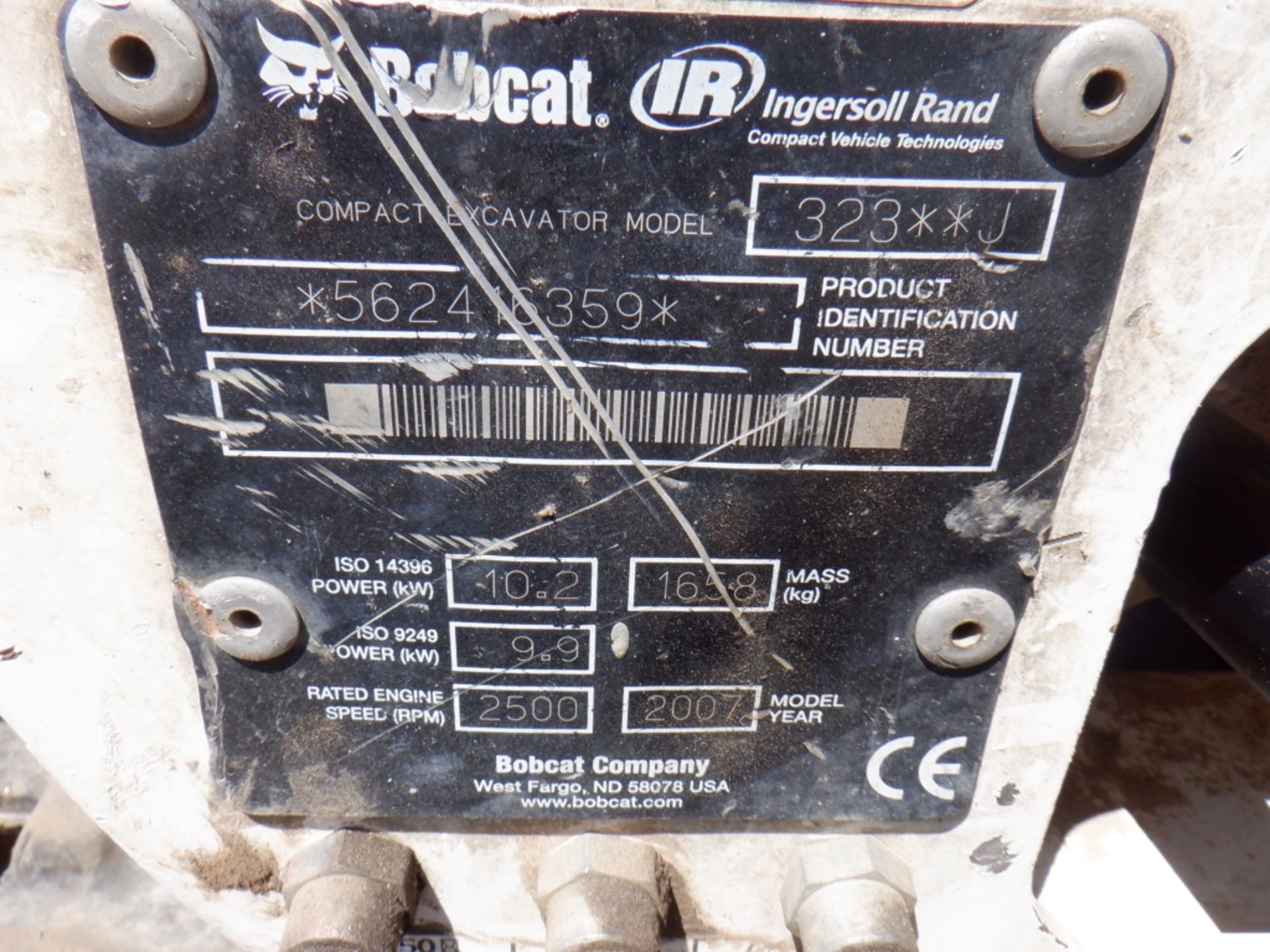 Bobcat 323J Mini Excavator, - Image 16 of 16