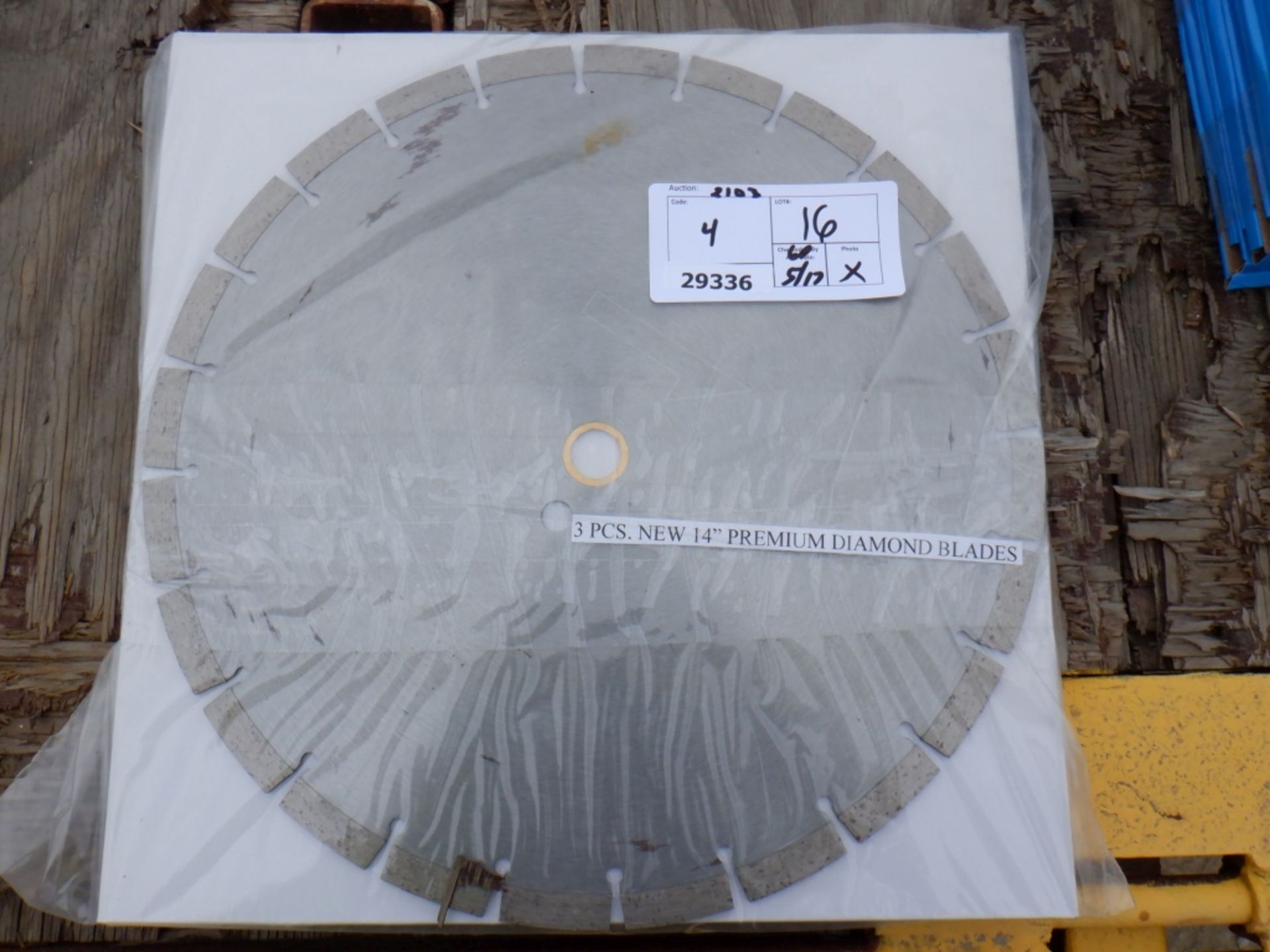 (3) Unused 2020 14" Premium Diamond Blades.