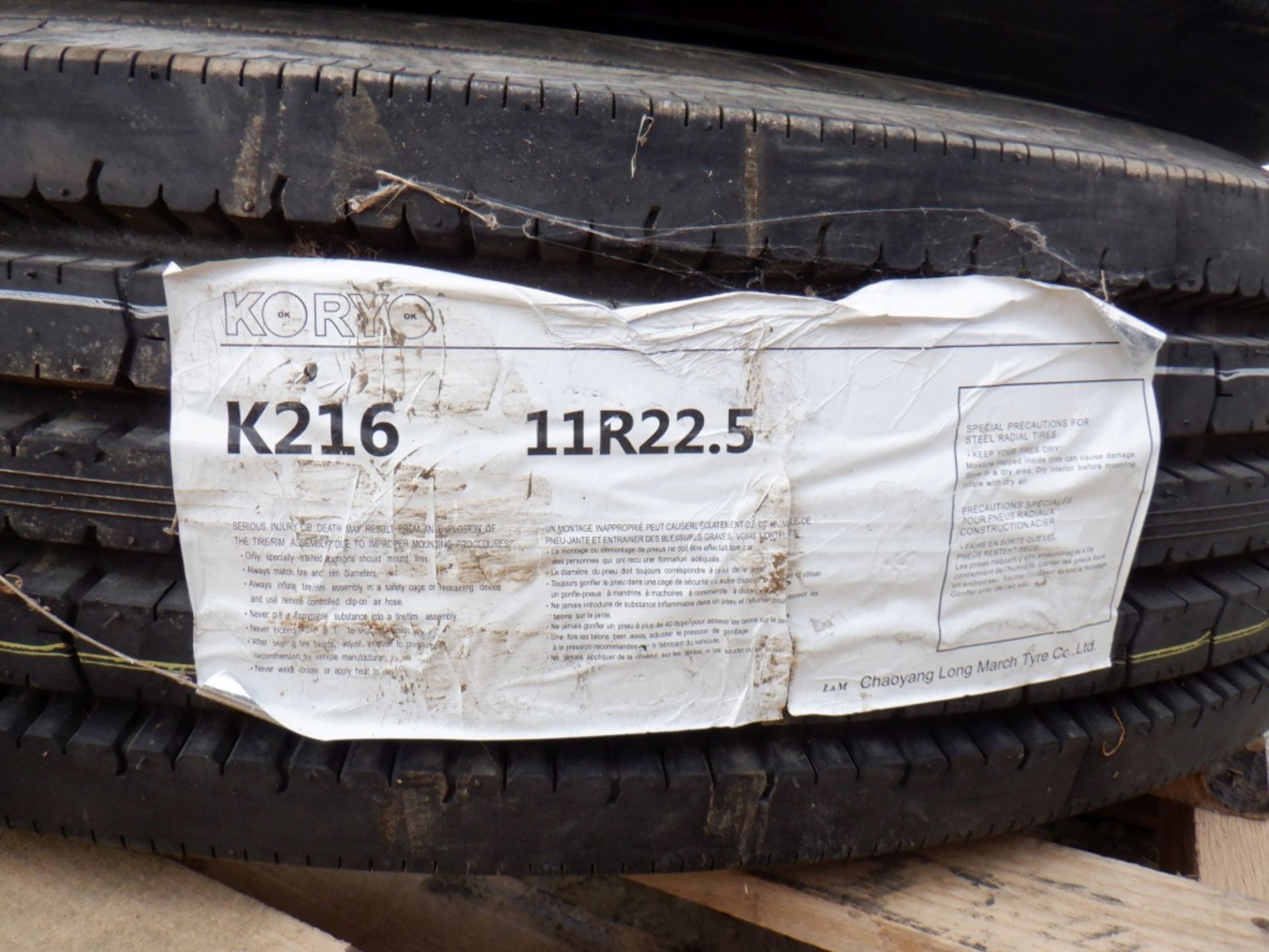 (2) Unused Koryo K216 11R22.5 Radial Tires. - Image 6 of 6