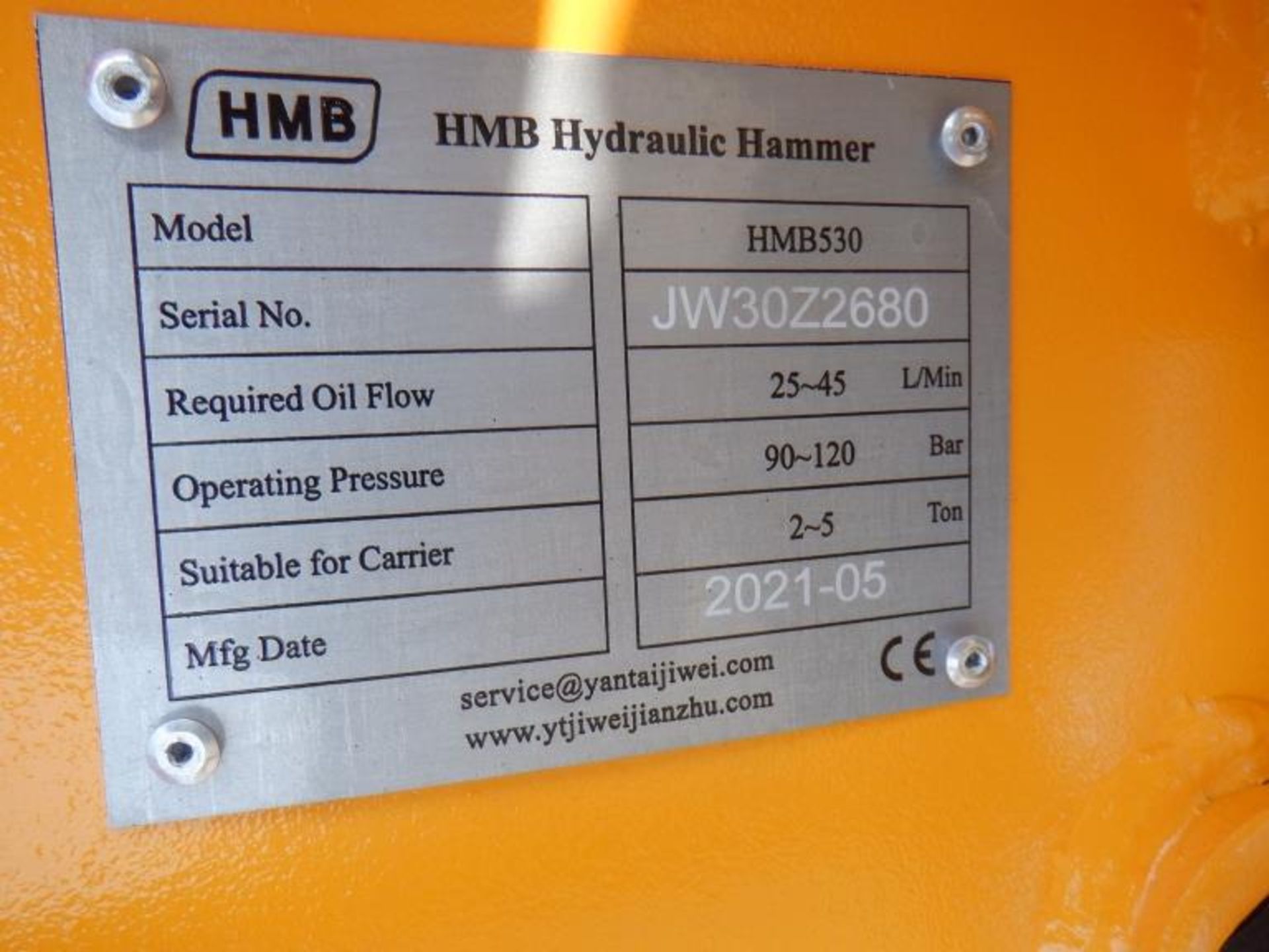 Unused 2021 Hanmen HMB530 Top Type Hydraulic - Image 4 of 4
