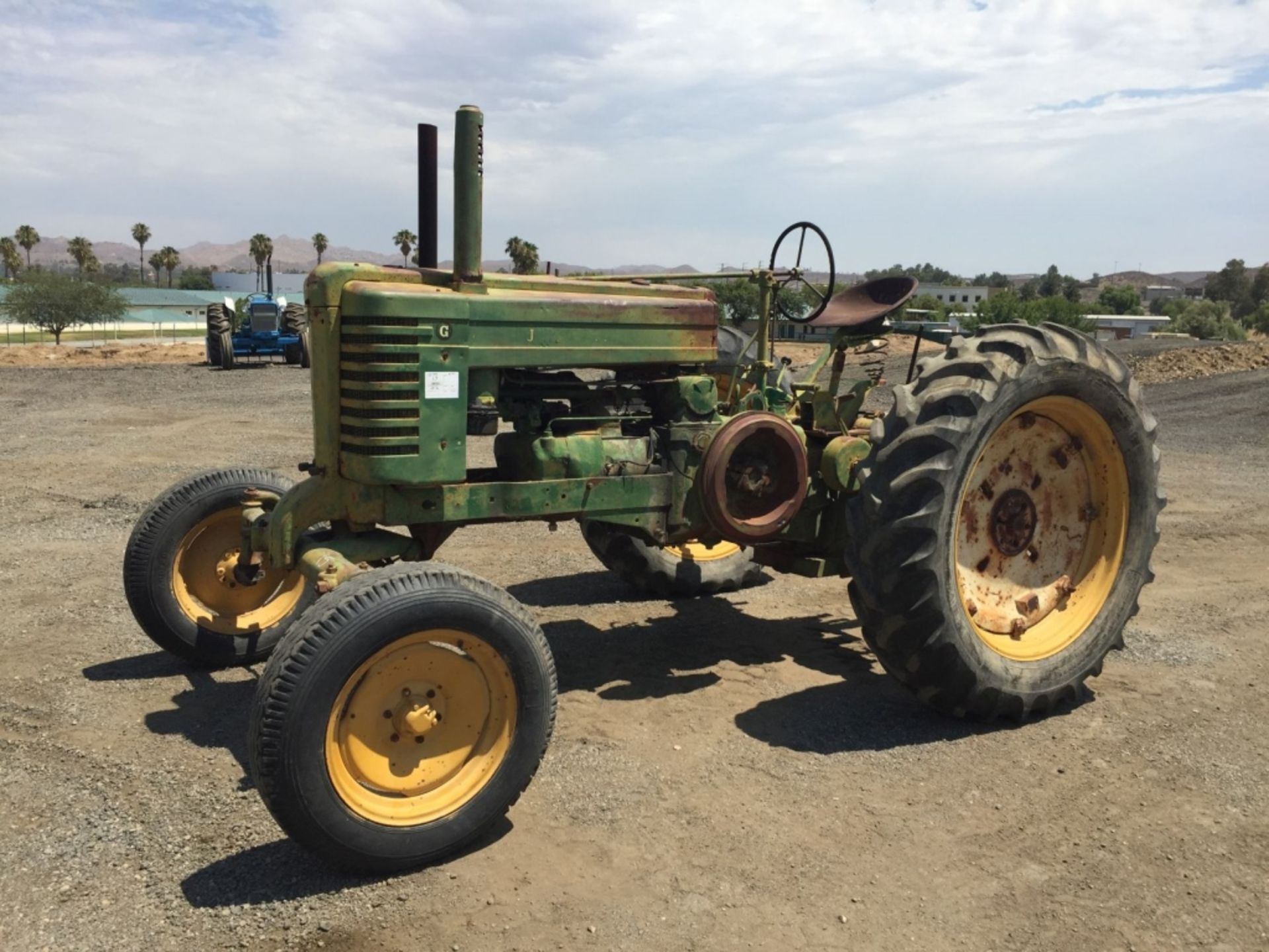 Vintage John Deere G Wide Agricultural Tractor,