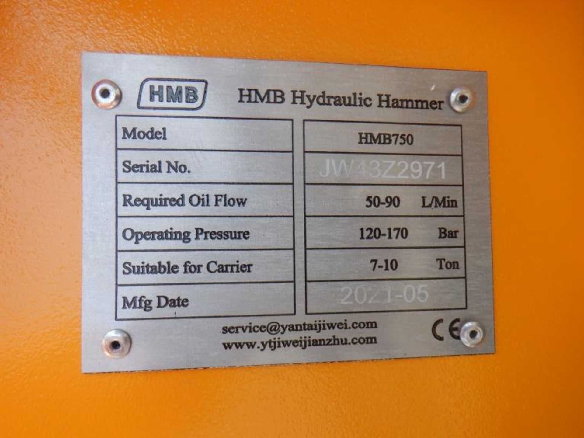 Unused 2021 Hanmen HMB750 Hydraulic Drop Hammer - Image 4 of 4