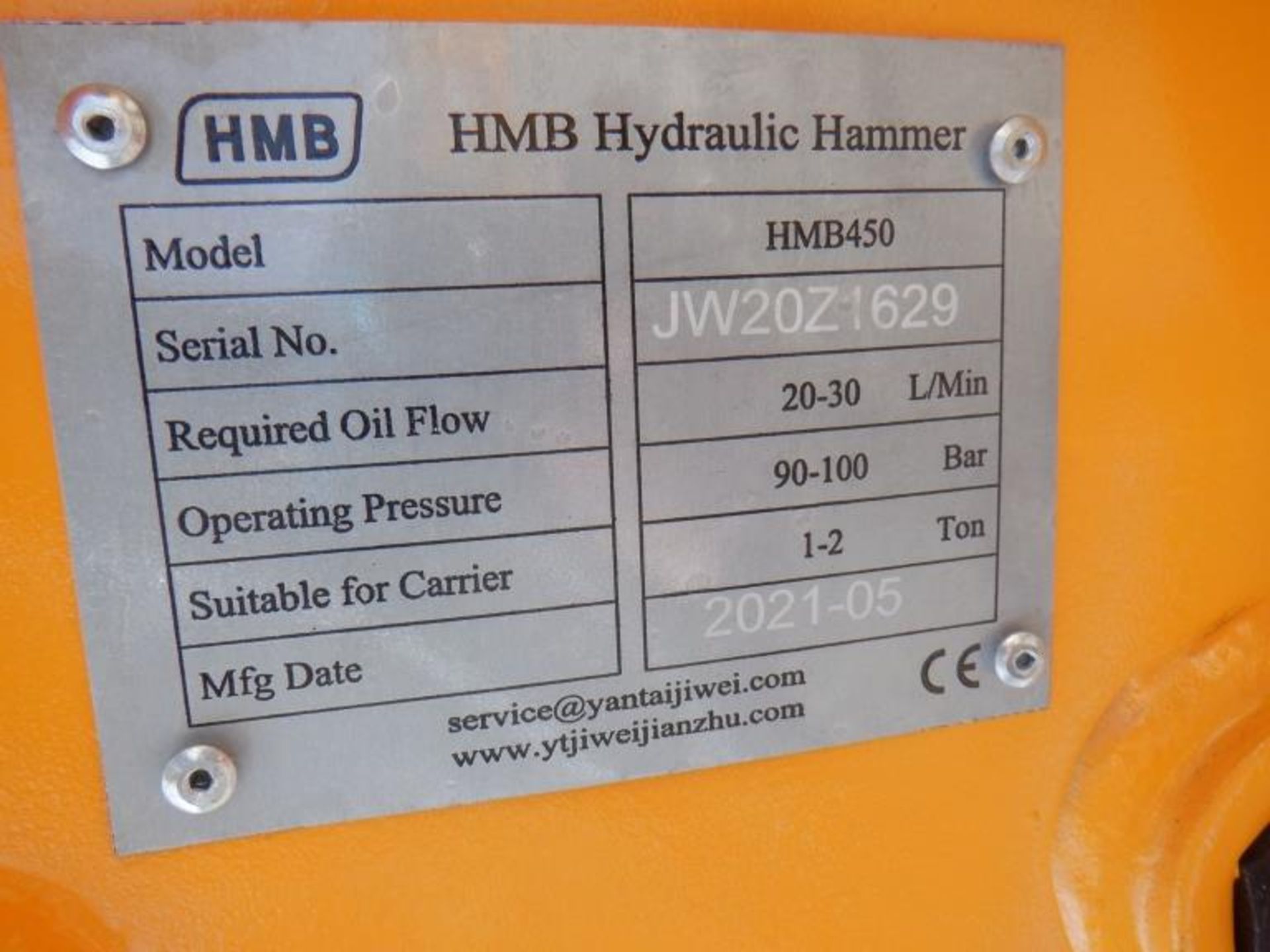 Unused 2021 Hanmen HMB450 Top Type Hydraulic - Image 4 of 4