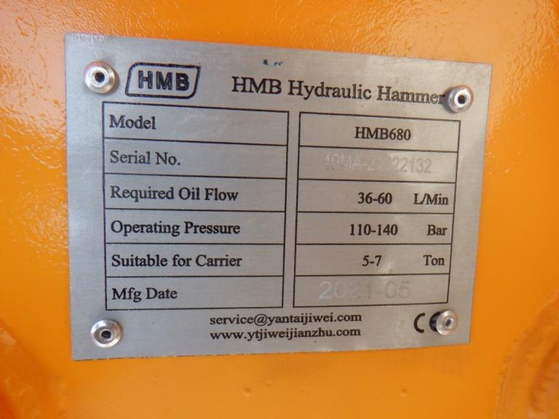 Unused 2021 Hanmen HMB680 Hydraulic Drop Hammer - Image 4 of 4