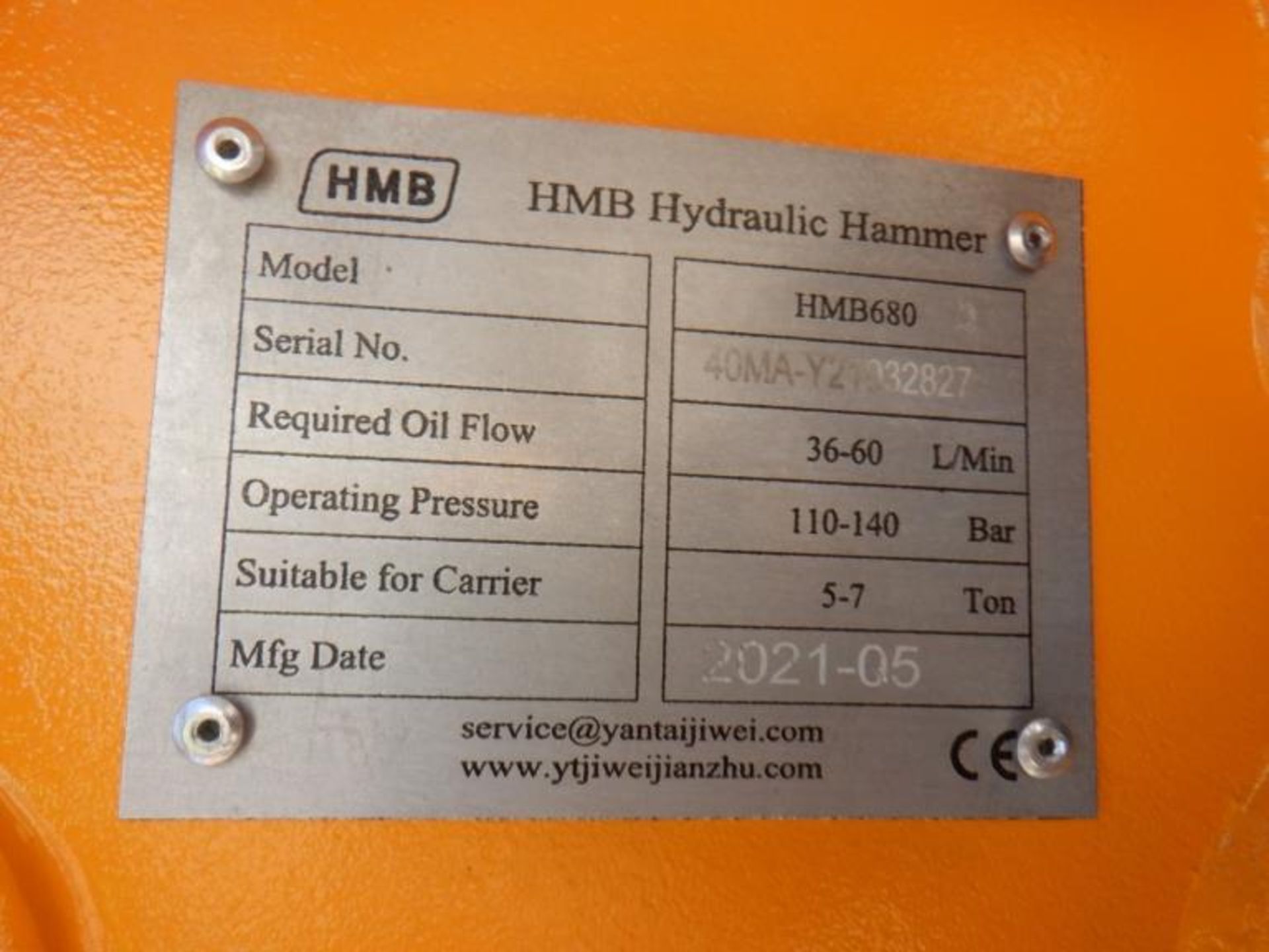 Unused 2021 Hanmen HMB680 Hydraulic Drop Hammer - Image 4 of 4