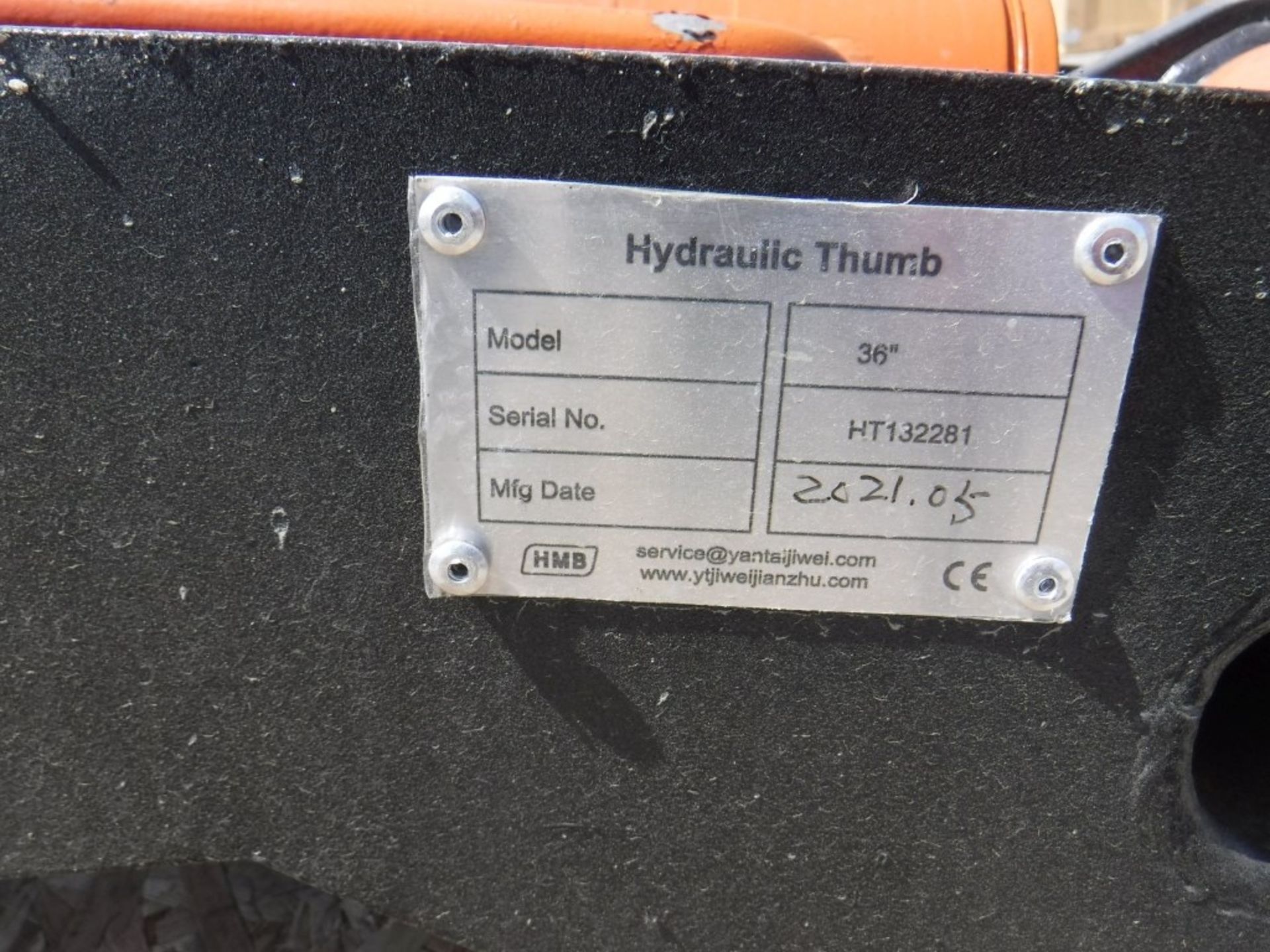 Unused 2021 Hanmen HMB 36" Hydraulic Thumb - Image 3 of 3