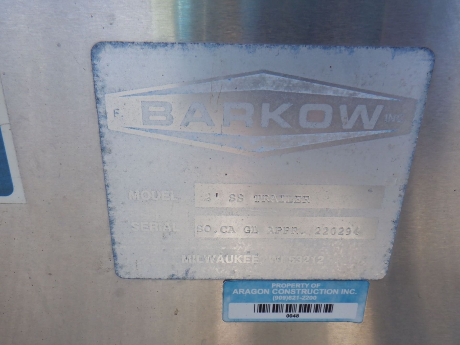 Barkow Glass Rack Trailer, - Image 12 of 14