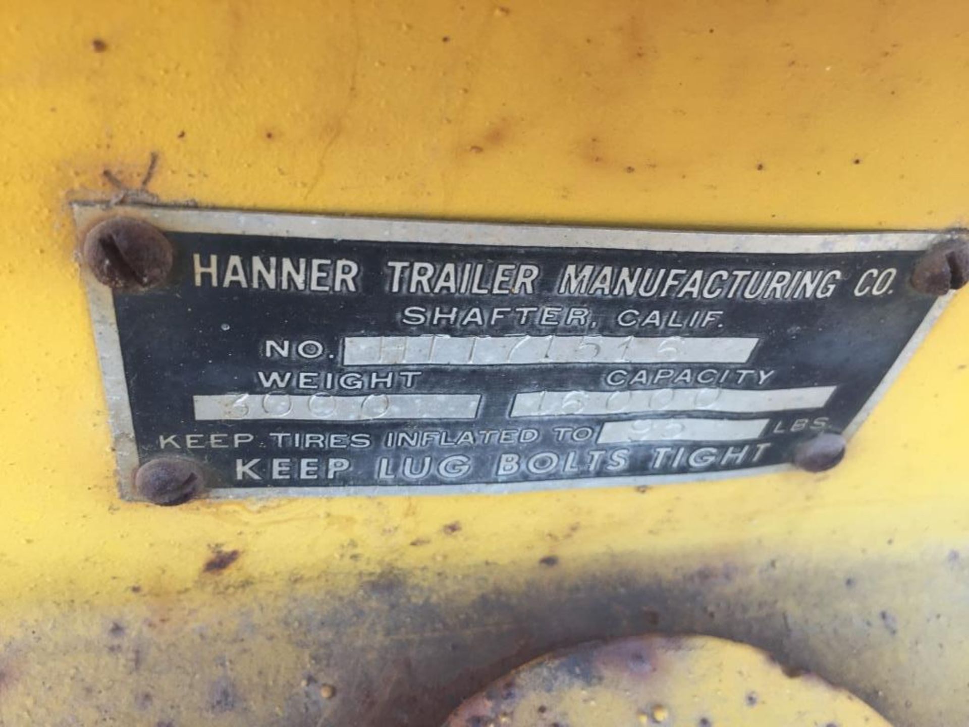 Hanner Tilt Deck Equipment Trailer, - Image 10 of 10