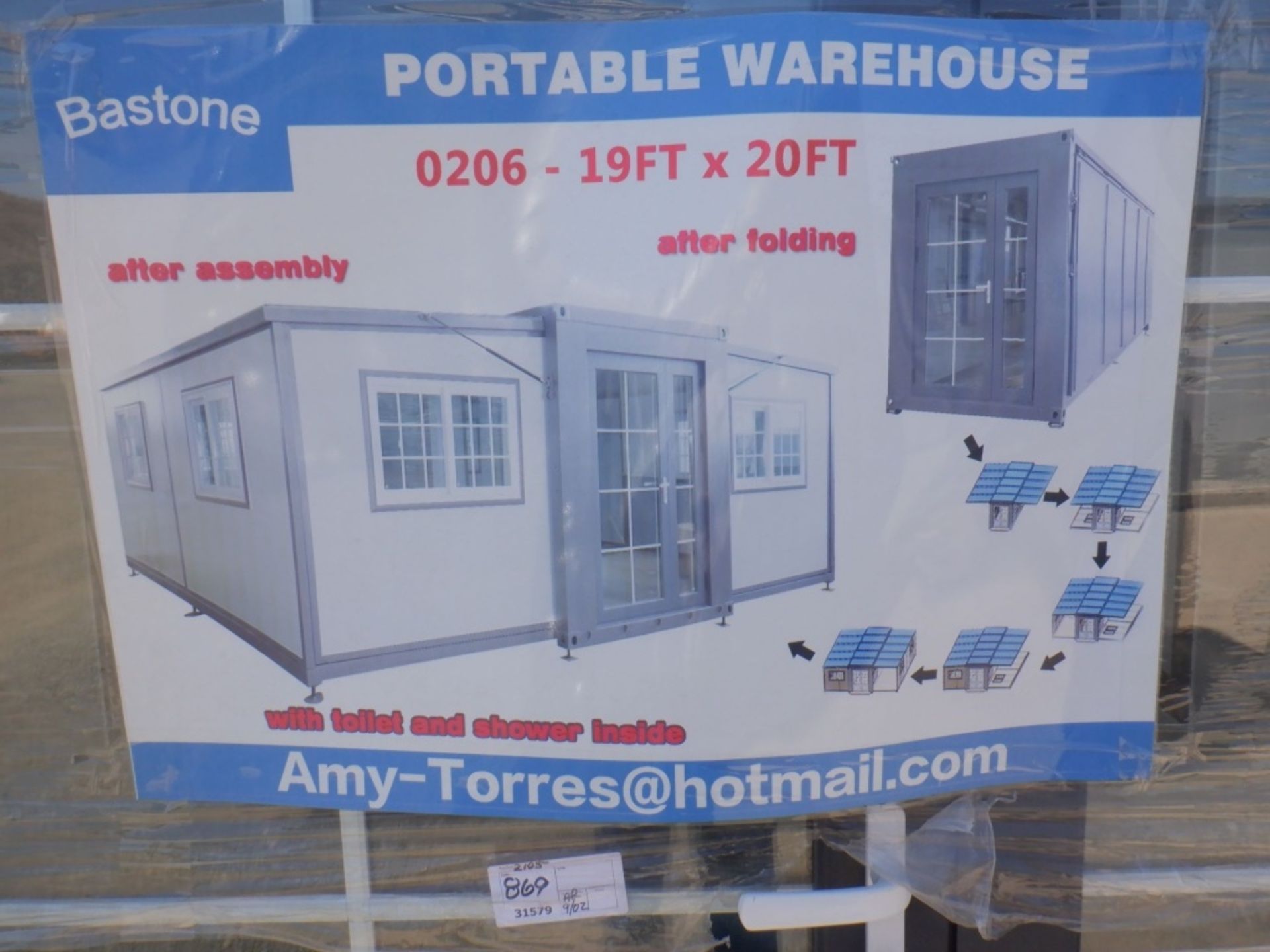 Unused 2021 Bastone 19' x 20' Mobile House.