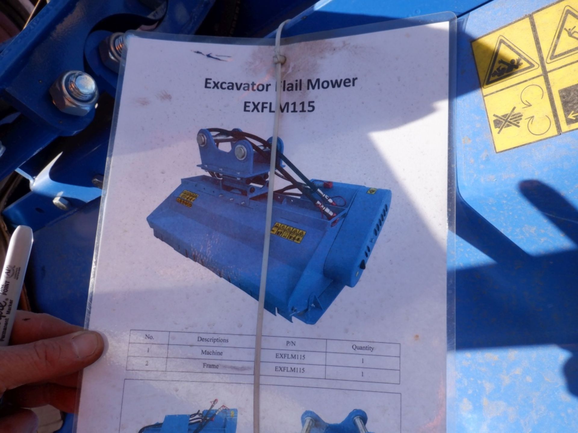 Unused 2021 AGROTK EXFLM115 Rotary Mower/Baler - Image 3 of 3