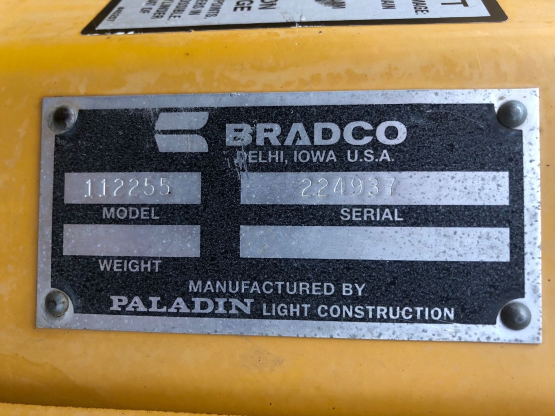 Bradco 112255 Backhoe Attachment, - Image 21 of 21