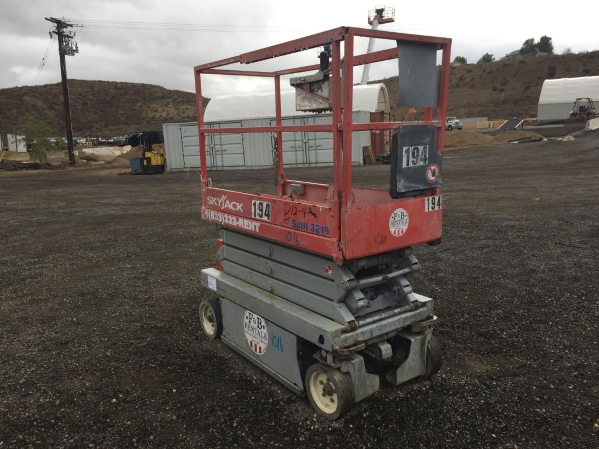 SkyJack SJIII3219 Scissor Lift, - Image 3 of 10