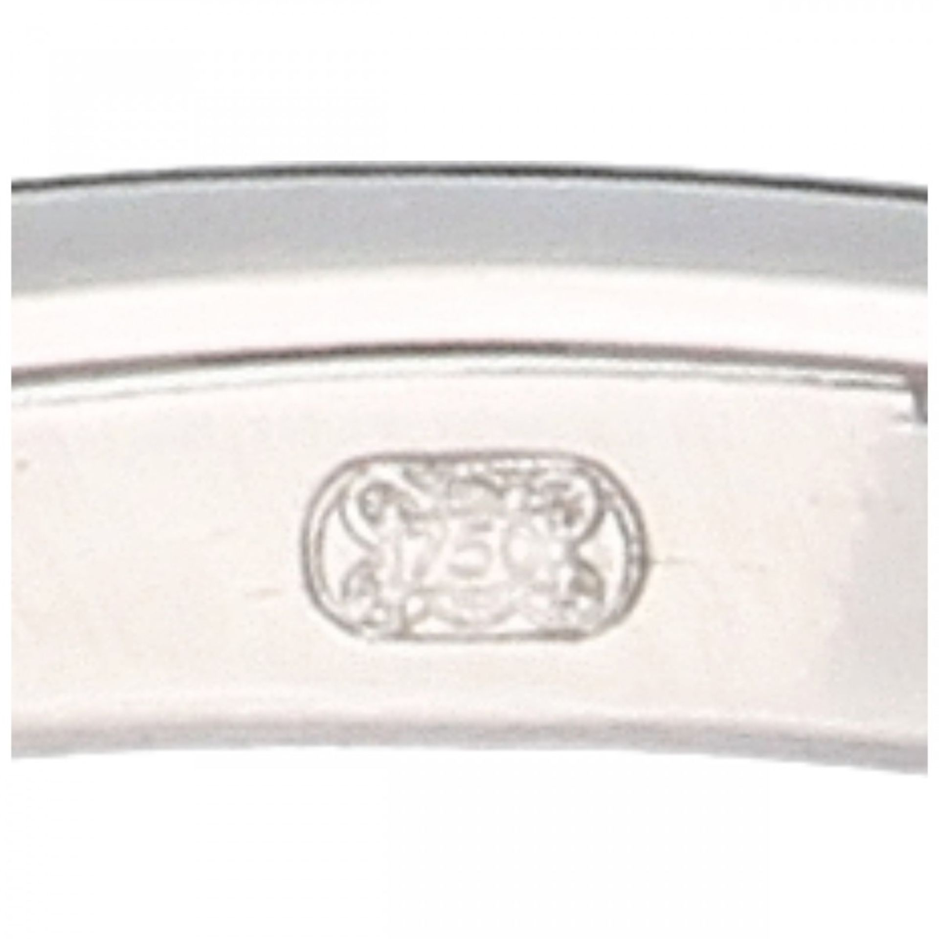 White gold Louis Reichman shoulder ring set with approx. 4.56 ct. diamond - 18 ct. - Image 7 of 9