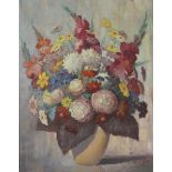 Willem de Kok (Eindhoven 1883 - 1959), Still life with flowers in a vase.