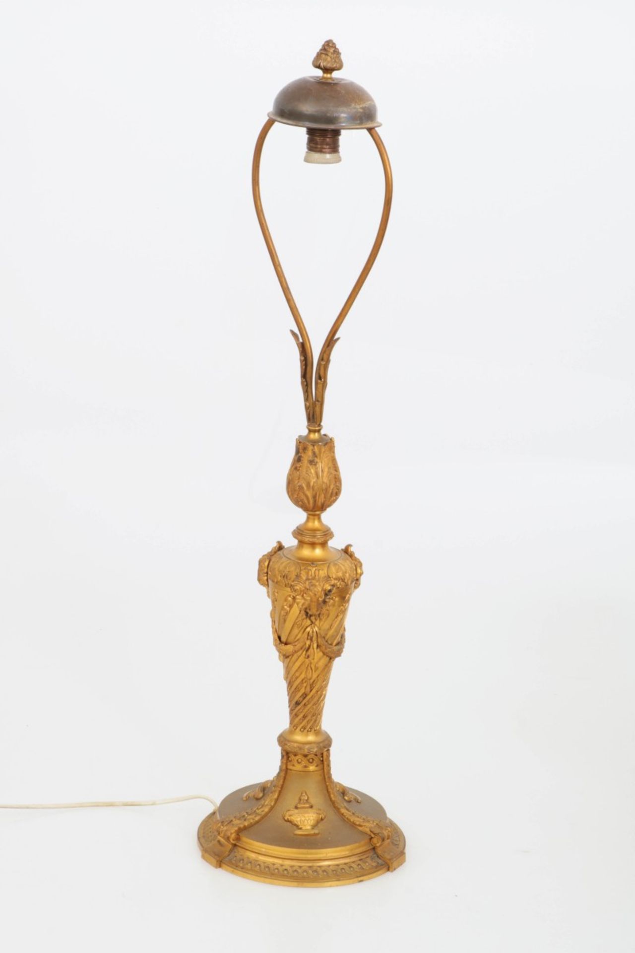 A gilt bronze table lamp, France, mid. 20th century.