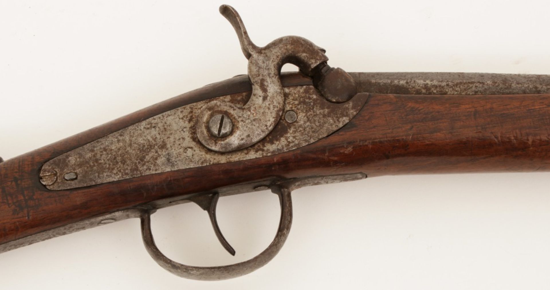 A percussion rifle, France/ Belgium, late 19th century. - Image 2 of 2