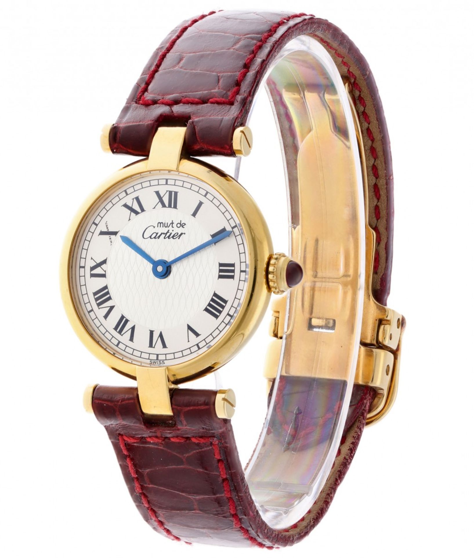 Cartier Vermeil, limited ed. - Ladies watch - ca. 1985 - Image 2 of 5