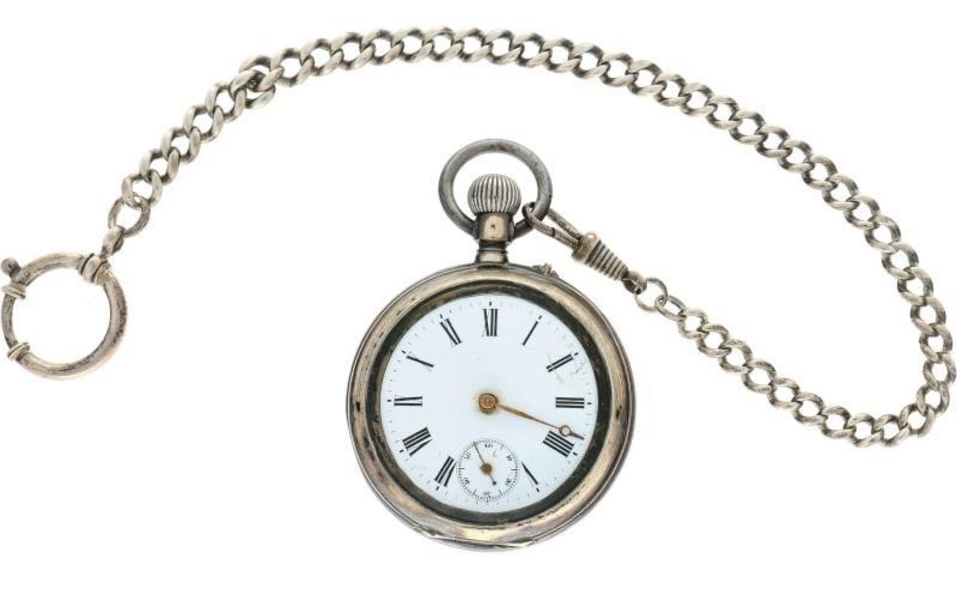 Silver pocketwatch - Men's Pocketwatch - Manual winding - Ca. 1901.