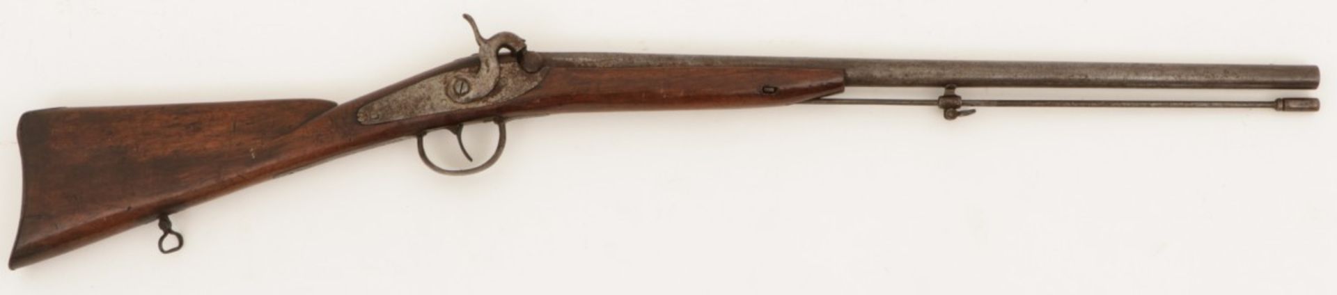 A percussion rifle, France/ Belgium, late 19th century.