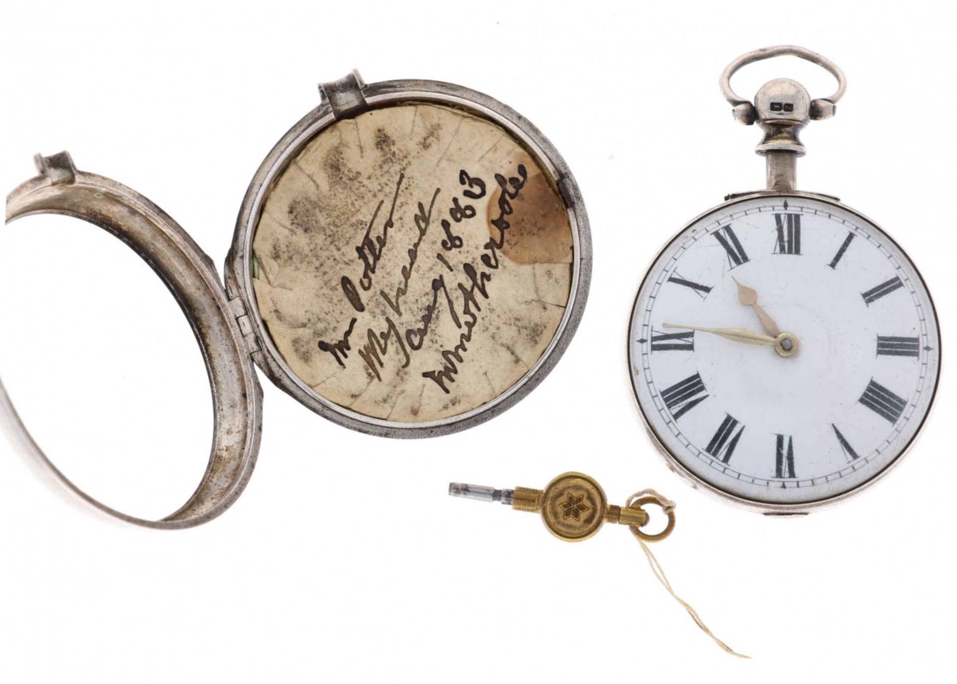 Pocket Watch Verge Fusee 'James Mackie, London' - ca. 1800 - Image 6 of 6
