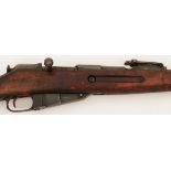 A Mosin Nagant bolt action rifle, Russia, mid. 20th century.